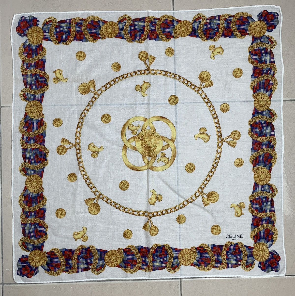 Celine Celine Handkerchief Pocketsquares Size ONE SIZE - 3 Thumbnail