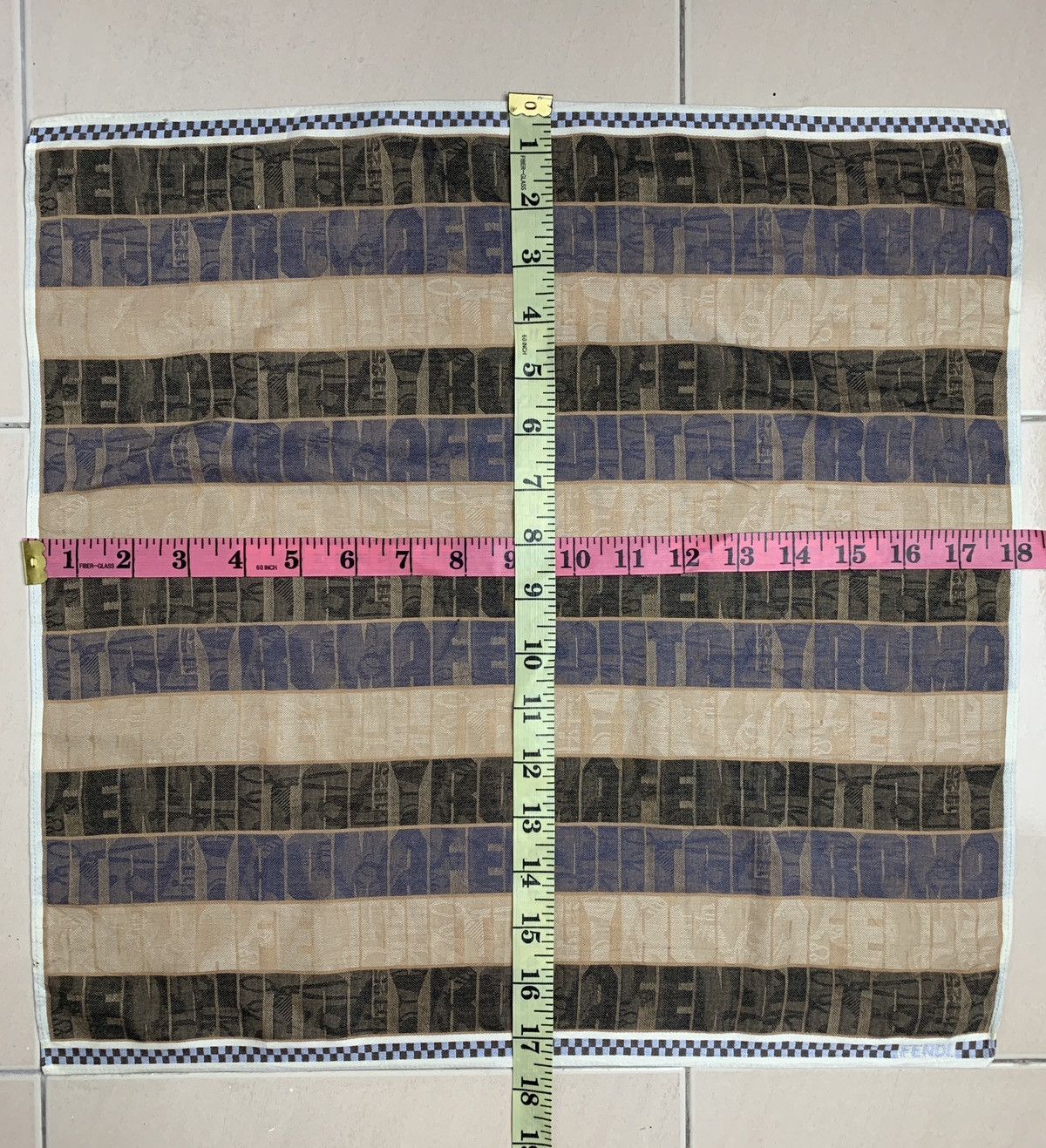 Designer Fendi Handkerchief Pocketsquares Size ONE SIZE - 8 Thumbnail