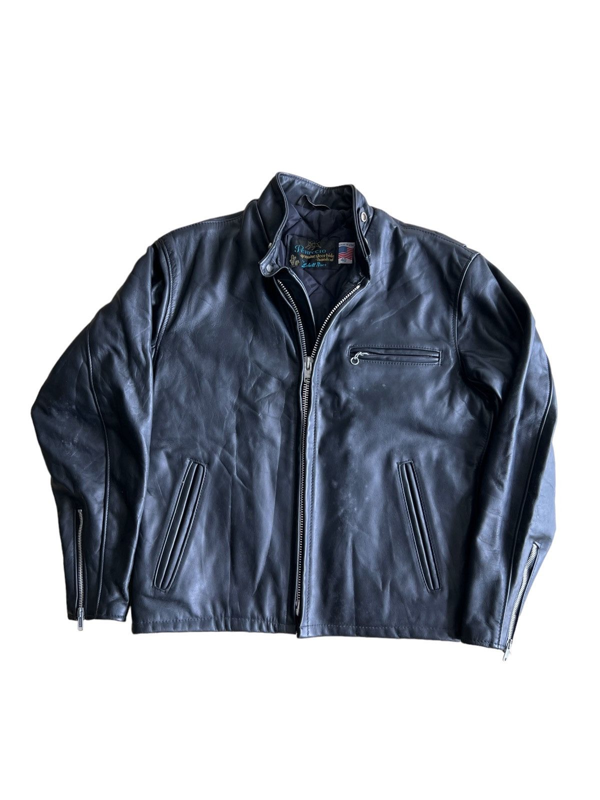Schott 1960s Schott Bros Steerhide Handcut Perfecto Biker Jacket Size US M / EU 48-50 / 2 - 1 Thumbnail