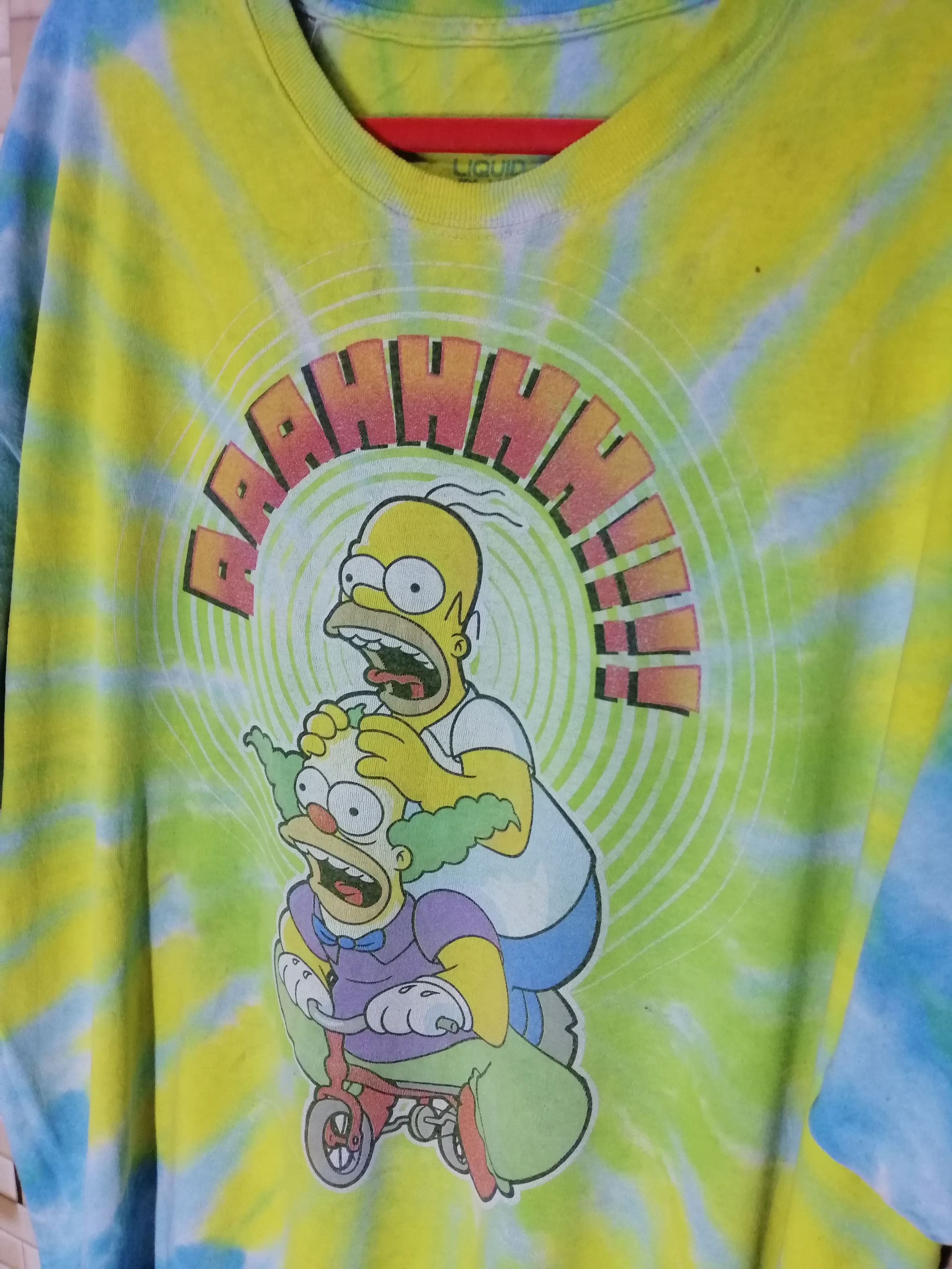 Cartoon Network × Liquid Blue × The Simpsons Tie Dye 90s mtv BART simsons beavis and butthead shirt Size US XXL / EU 58 / 5 - 2 Thumbnail