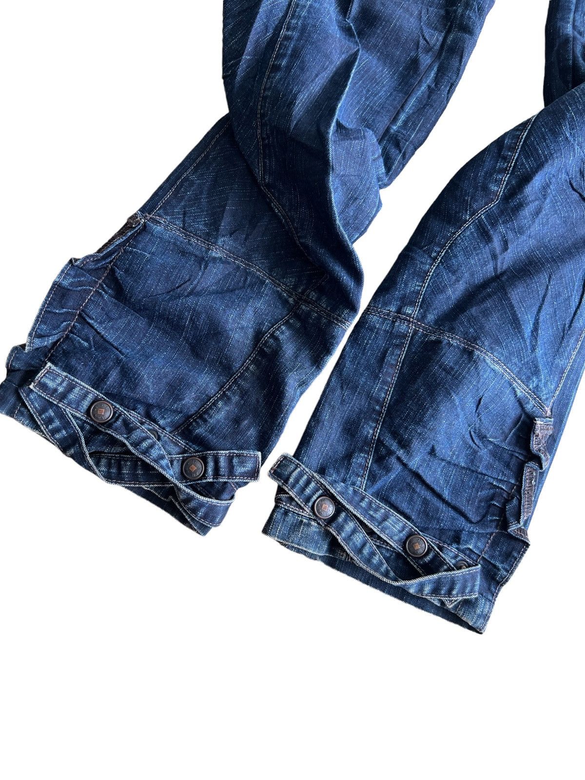 Marithe + Francois Girbaud Vintage 1990s MFG 🇮🇹 Bondage Strap Curve Leg Parachute Denim Size US 30 / EU 46 - 6 Thumbnail