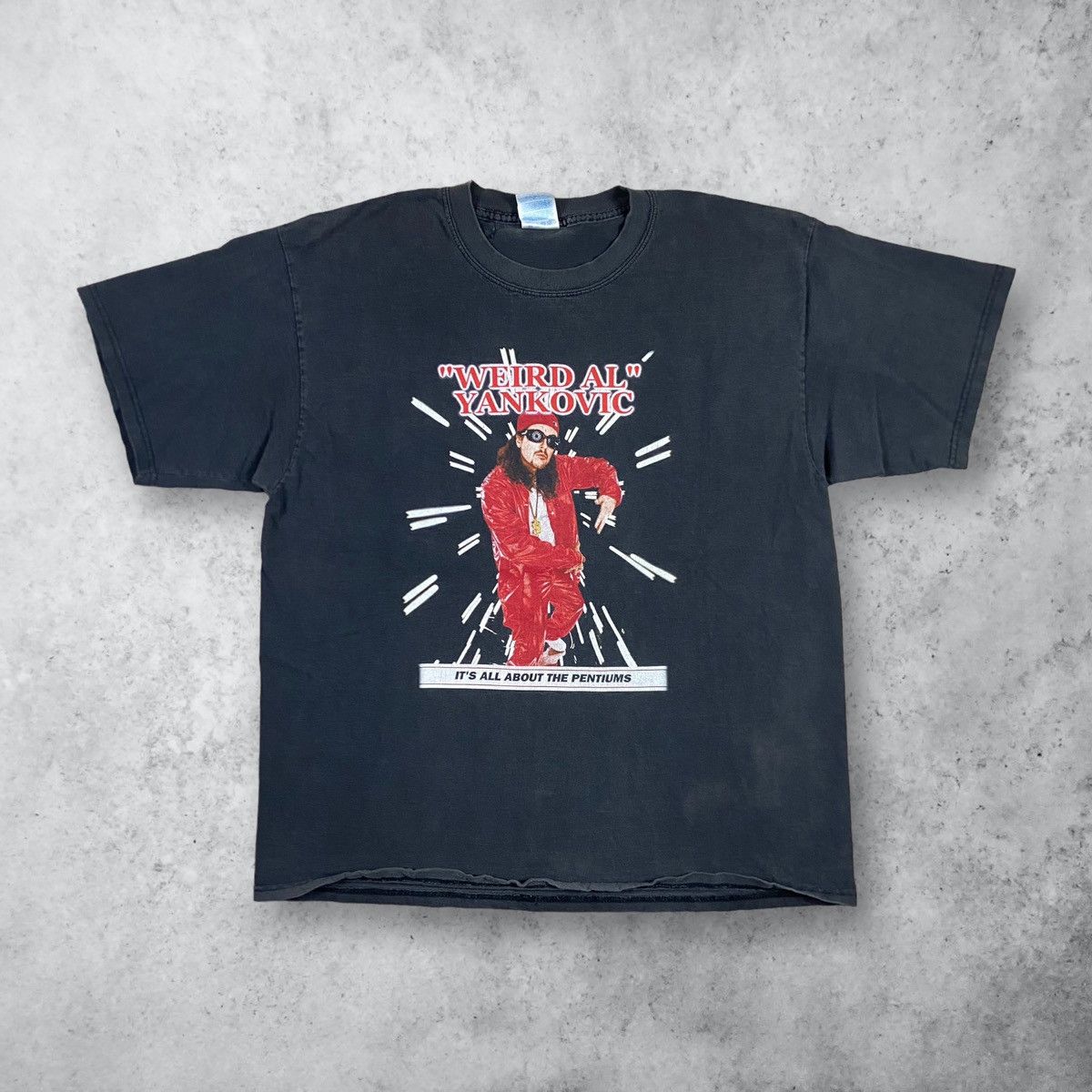 Vintage 90s Weird Al Yankovic Pentiums Tour Graphic T-Shirt