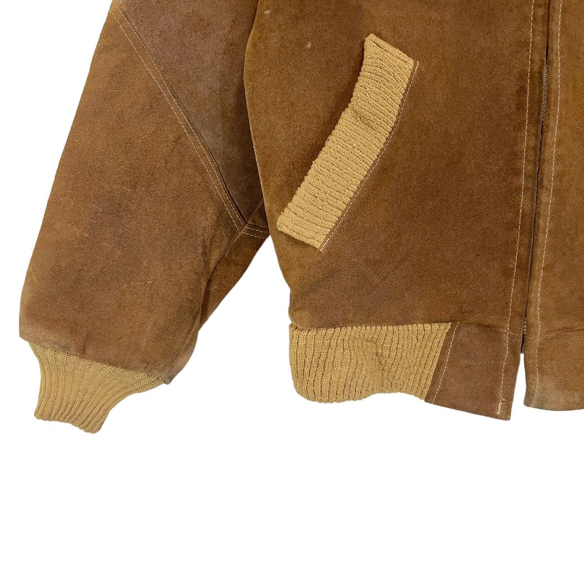 Leather Vintage 70s William Barry Leather Varsity Jacket Size M Size US M / EU 48-50 / 2 - 4 Thumbnail