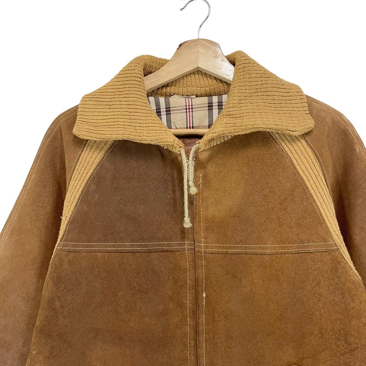 Leather Vintage 70s William Barry Leather Varsity Jacket Size M Size US M / EU 48-50 / 2 - 2 Thumbnail