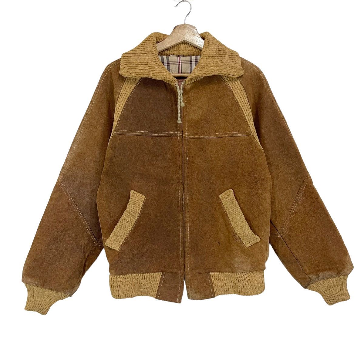 Leather Vintage 70s William Barry Leather Varsity Jacket Size M Size US M / EU 48-50 / 2 - 1 Thumbnail