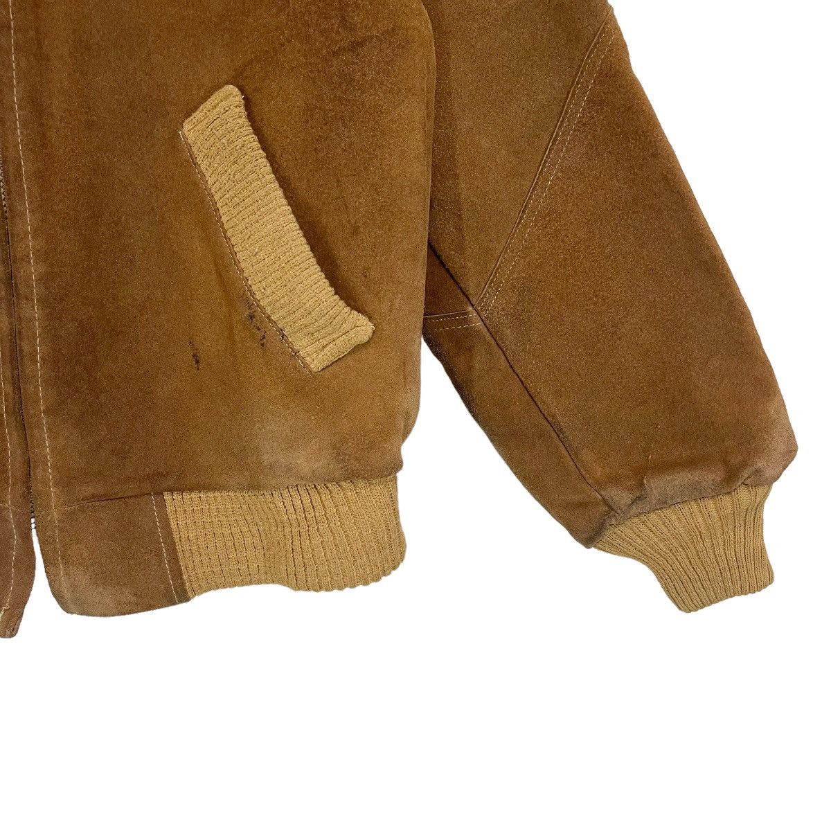 Leather Vintage 70s William Barry Leather Varsity Jacket Size M Size US M / EU 48-50 / 2 - 3 Thumbnail