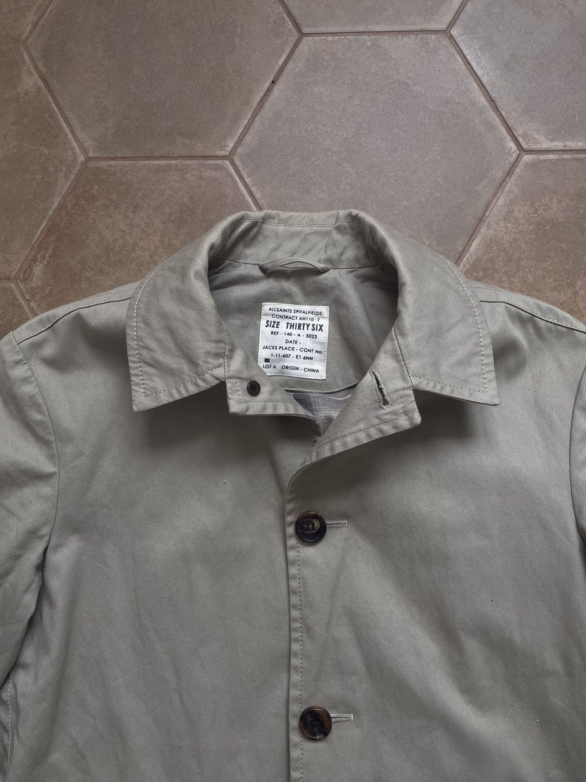 Allsaints × Designer ALL SAINTS COTTON COAT JACKET Size US S / EU 44-46 / 1 - 6 Thumbnail