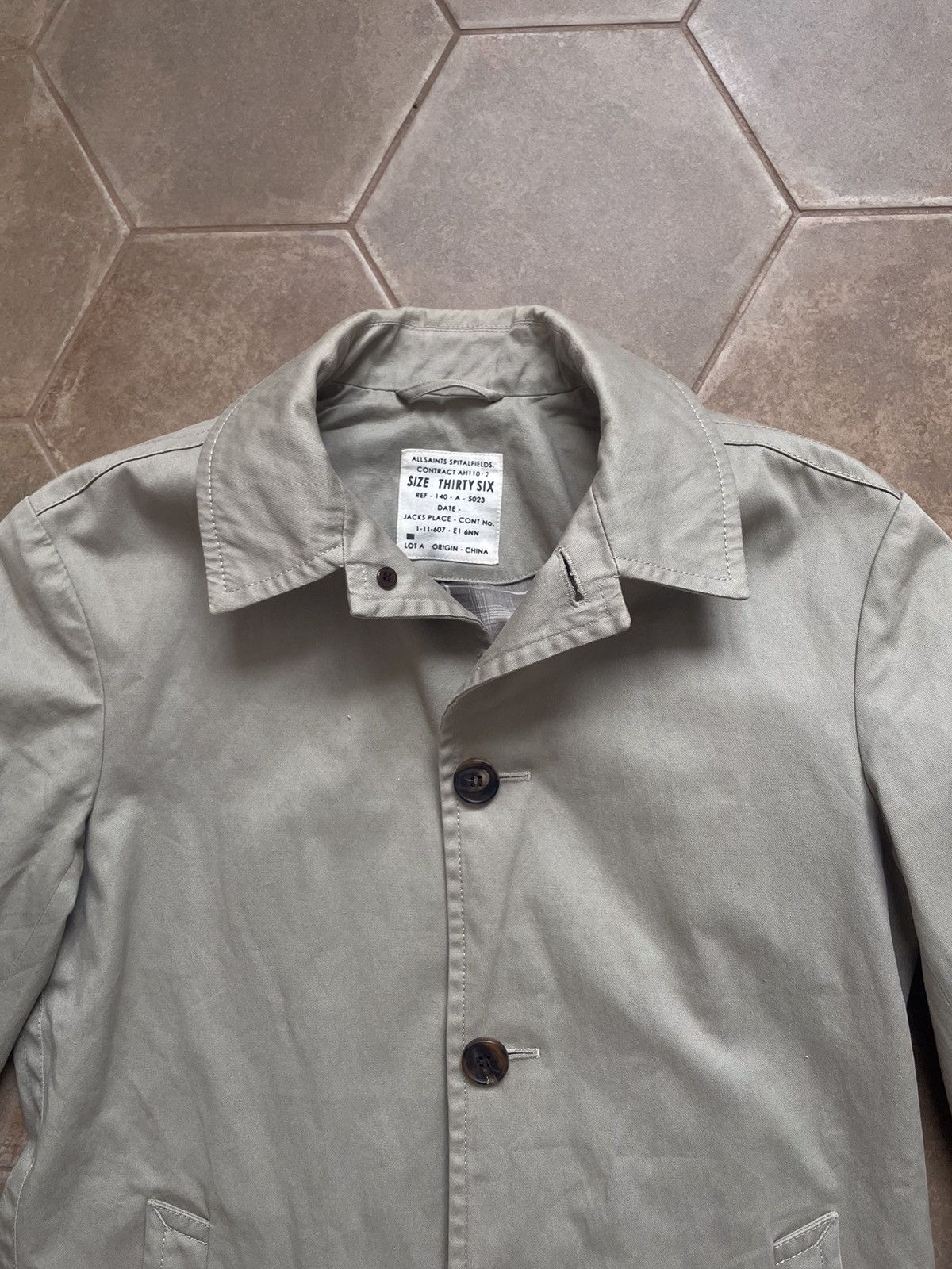 Allsaints × Designer ALL SAINTS COTTON COAT JACKET Size US S / EU 44-46 / 1 - 3 Thumbnail