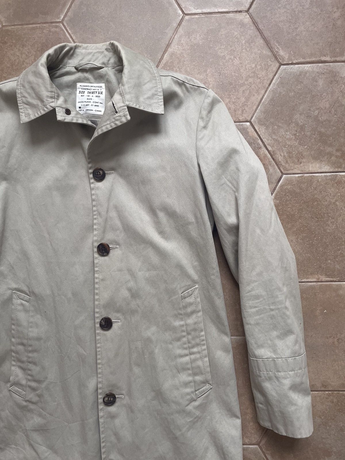 Allsaints × Designer ALL SAINTS COTTON COAT JACKET Size US S / EU 44-46 / 1 - 4 Thumbnail