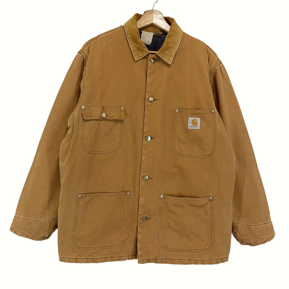 Carhartt Vintage 90s Carhatt Detroit Full Button Jacket Size L Size US L / EU 52-54 / 3 - 2 Thumbnail