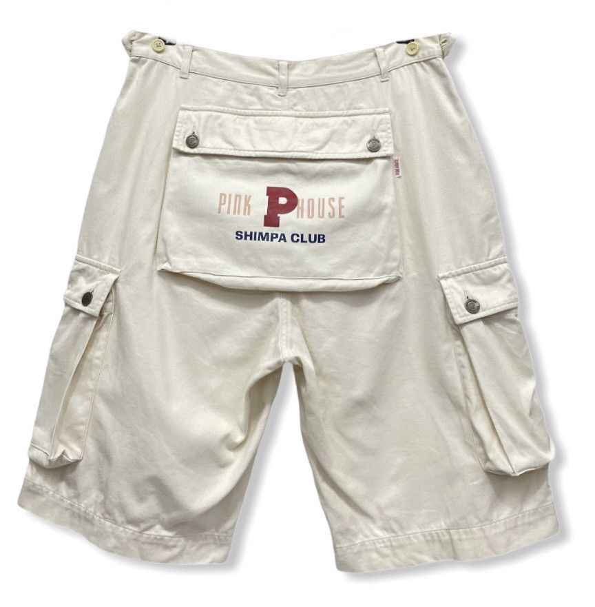 Pink House Vintage 90’s PINK HOUSE Japan Monkey Cargo Shorts Size US 30 / EU 46 - 1 Thumbnail