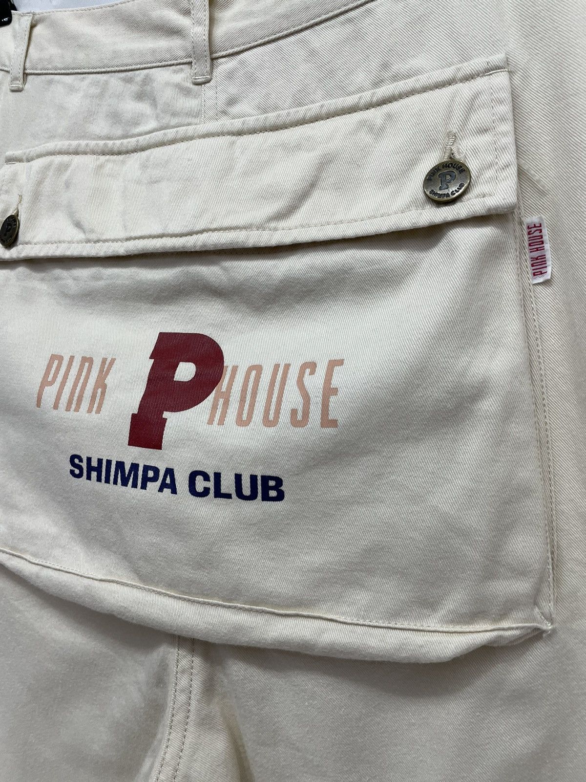 Pink House Vintage 90’s PINK HOUSE Japan Monkey Cargo Shorts Size US 30 / EU 46 - 2 Thumbnail