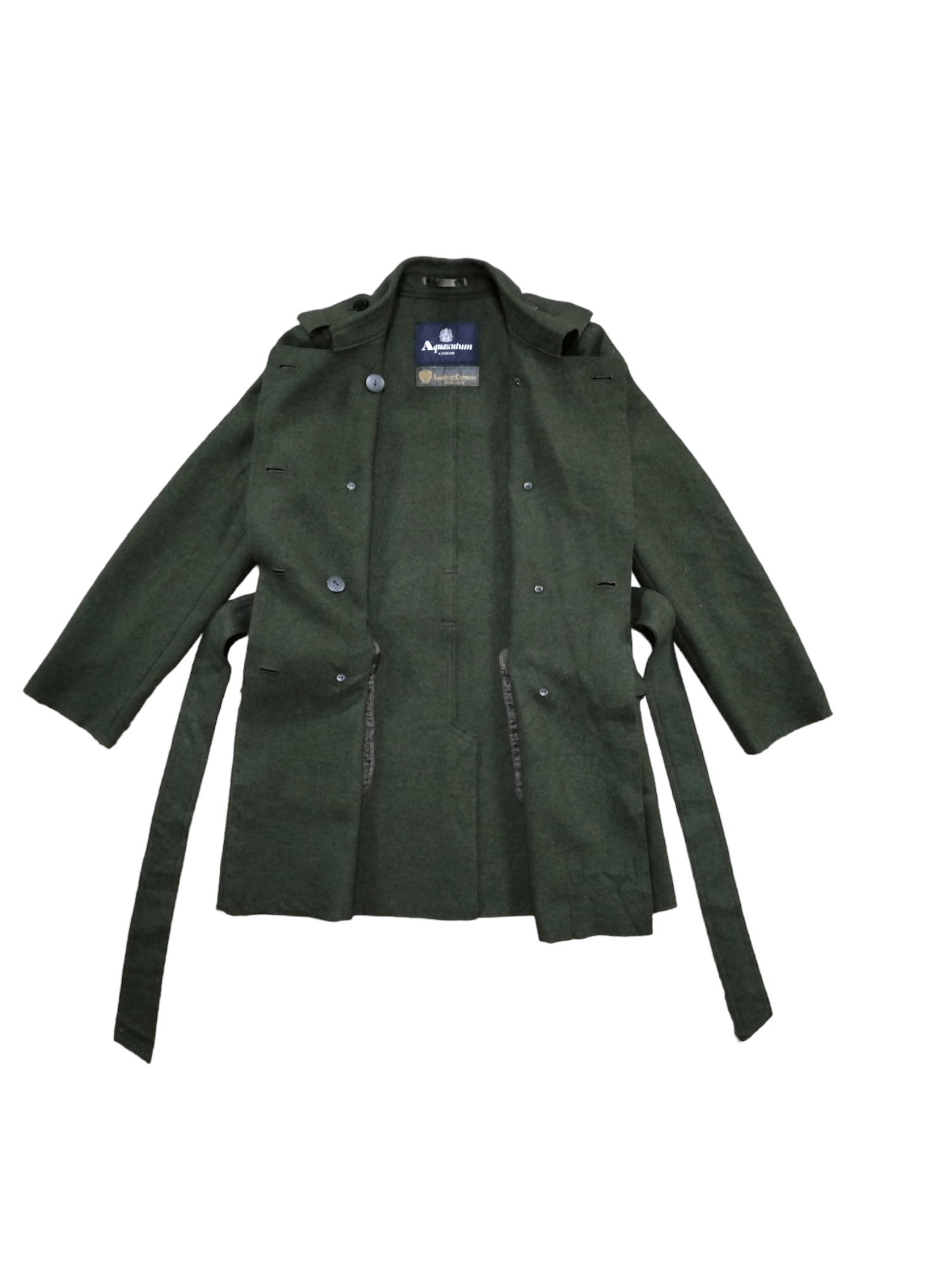 Aquascutum Vintage Aquascutum Double Breasted Belted Wool Jacket Size S / US 4 / IT 40 - 3 Thumbnail