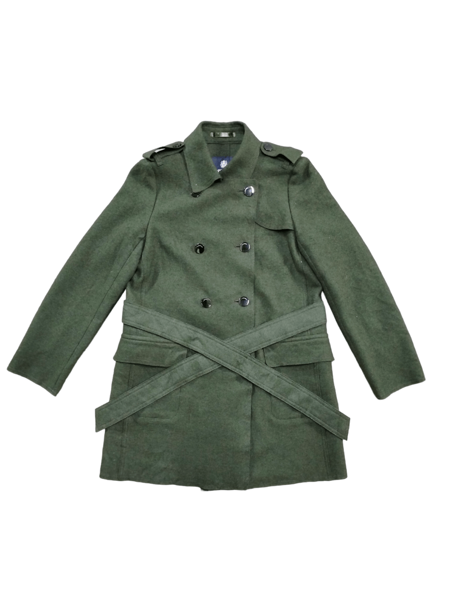 Aquascutum Vintage Aquascutum Double Breasted Belted Wool Jacket Size S / US 4 / IT 40 - 1 Thumbnail