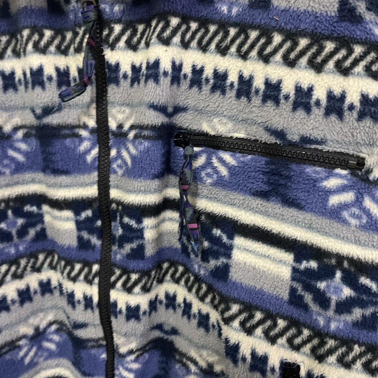 Aztech Mountain × Japanese Brand × Vintage 💥 TIMBER RIDGE AZTECH ZIPPER FLEECE SWEATER Size US L / EU 52-54 / 3 - 5 Thumbnail
