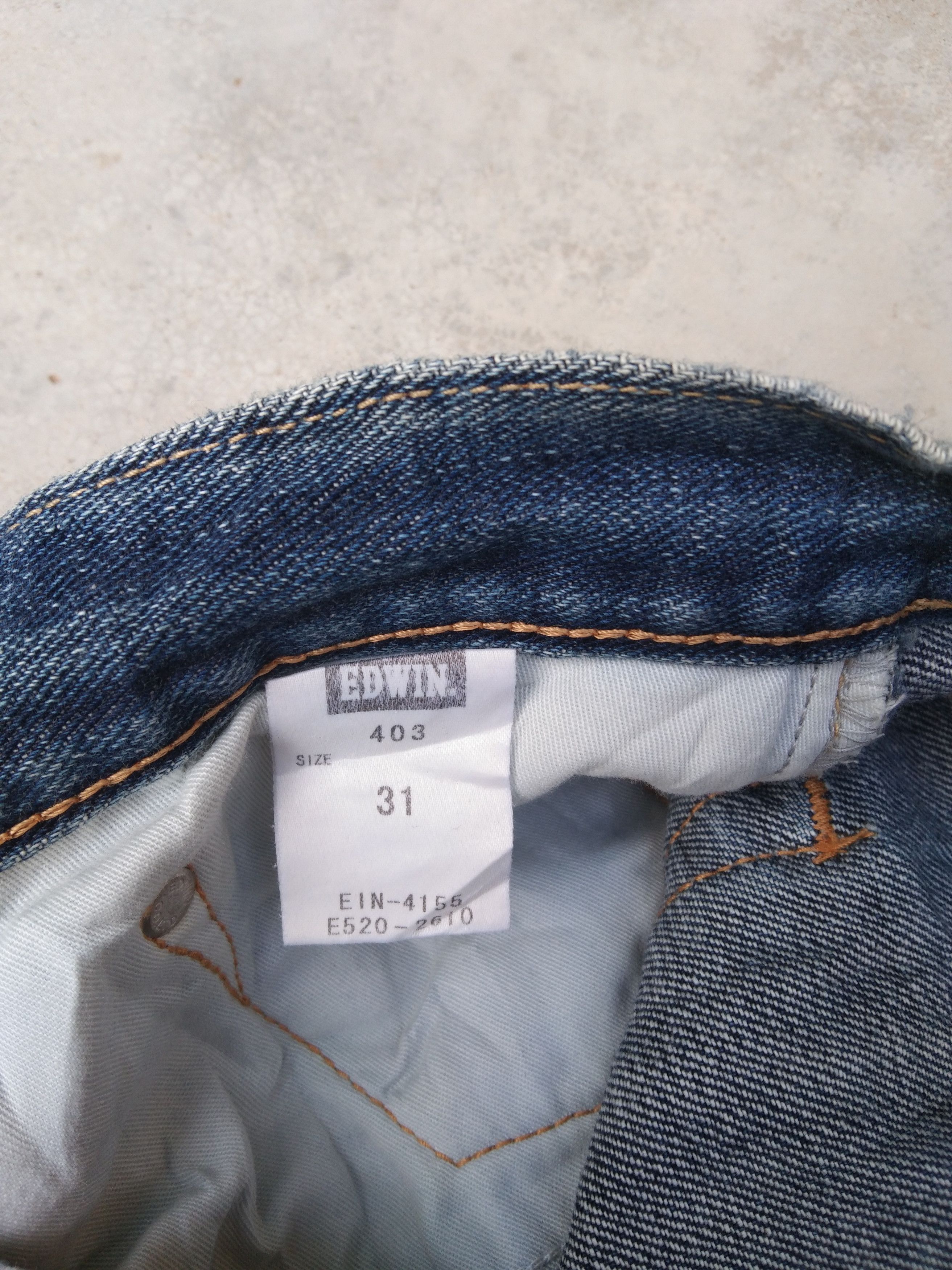 Japanese Brand × Jean × Vintage Vintage Japanese Edwin Distressed Jeans 32x31 Size US 32 / EU 48 - 7 Thumbnail