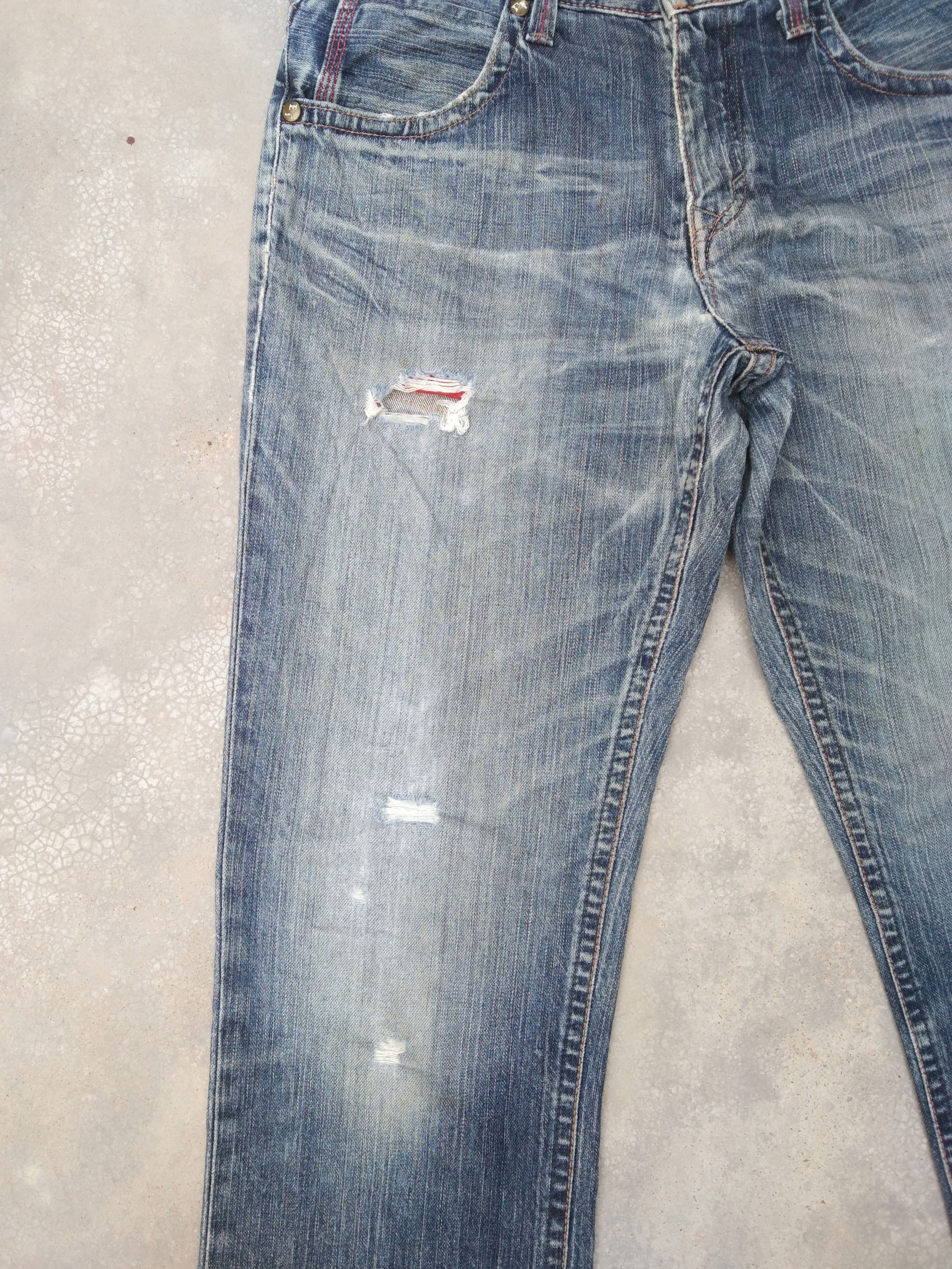 Japanese Brand Vintage Japanese Edwin Distressed Jeans 30x33 Size US 30 / EU 46 - 7 Thumbnail
