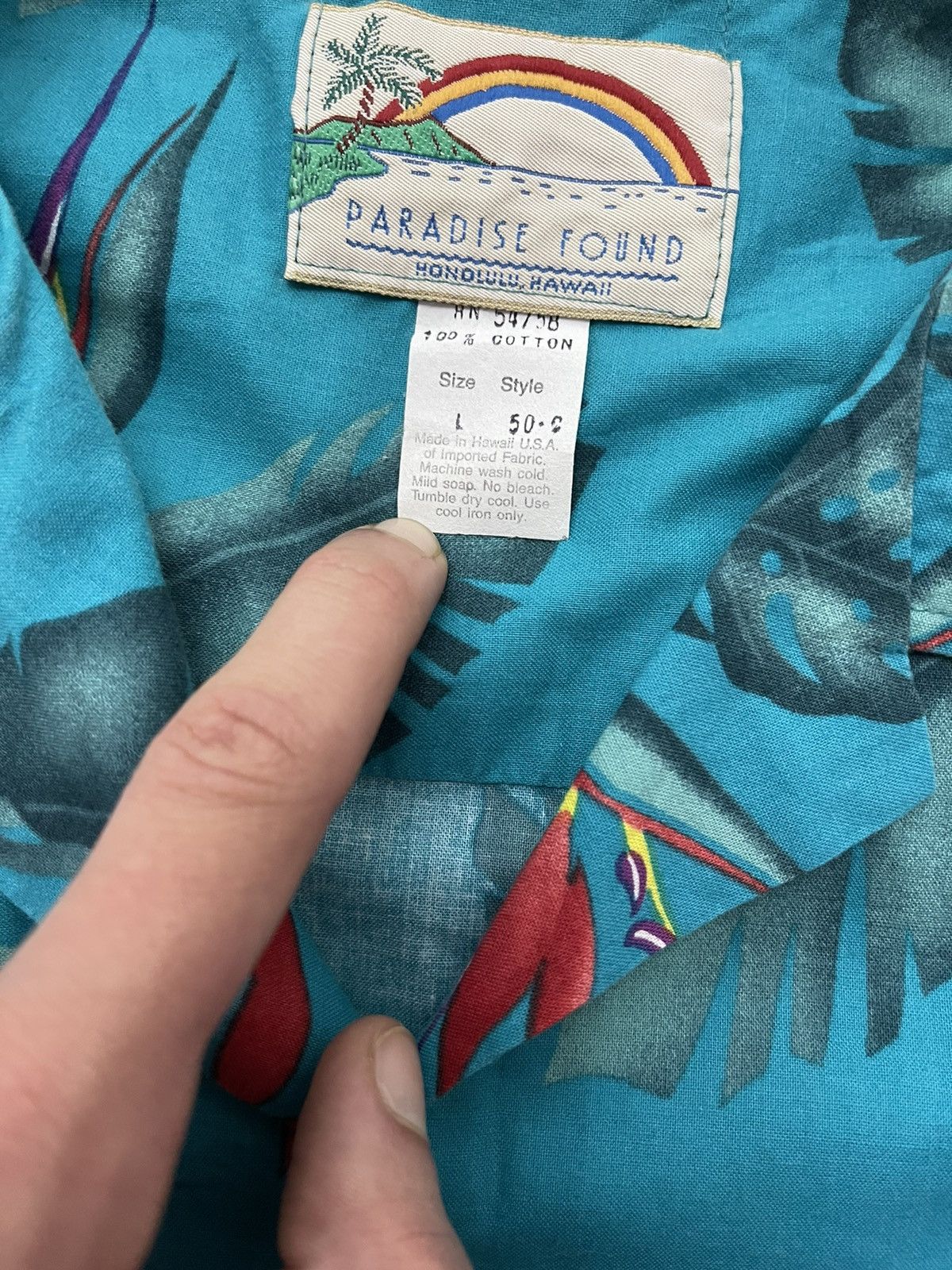 Other Hawaiian shirt vintage 90s made in Hawaii Size US L / EU 52-54 / 3 - 2 Thumbnail