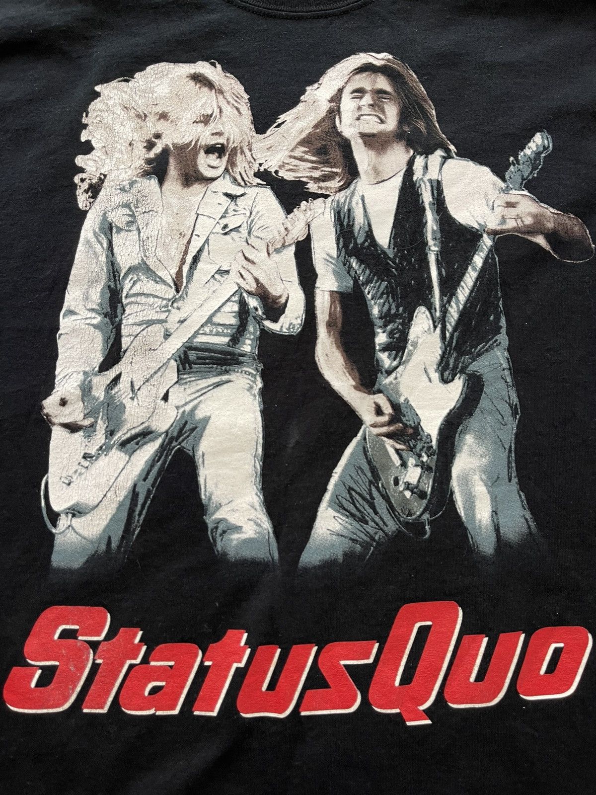Band Tees × Vintage Status Quo vintage Y2K world tour 2004 t-shirt Size US L / EU 52-54 / 3 - 2 Thumbnail