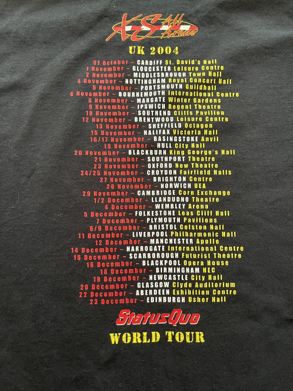 Band Tees × Vintage Status Quo vintage Y2K world tour 2004 t-shirt Size US L / EU 52-54 / 3 - 5 Thumbnail