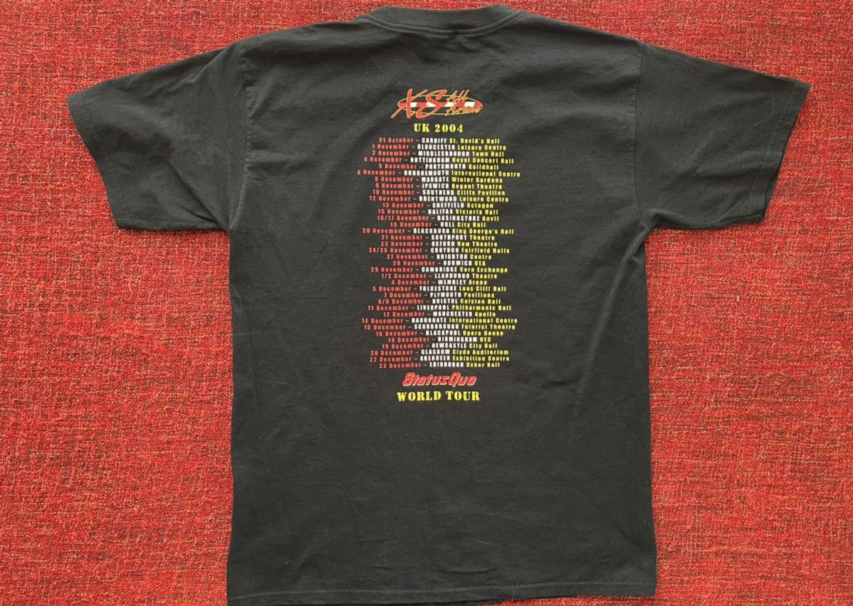 Band Tees × Vintage Status Quo vintage Y2K world tour 2004 t-shirt Size US L / EU 52-54 / 3 - 4 Thumbnail