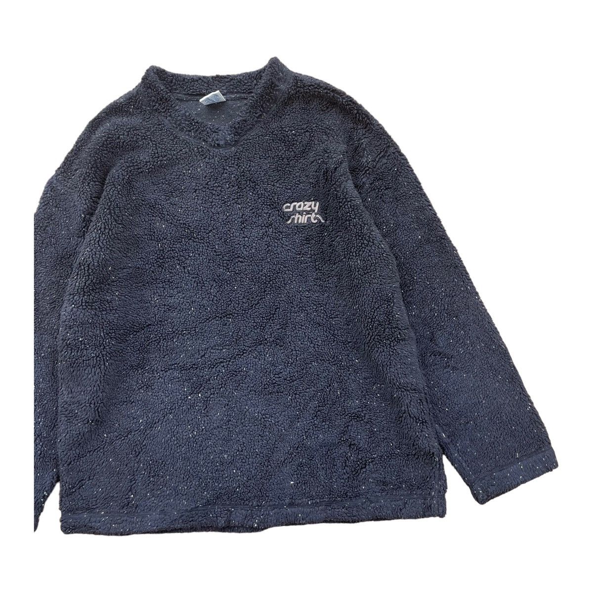 Vintage 🔥90s CRAZY SHIRT FLEECE DEEP PILE SWEATSHIRT Size US S / EU 44-46 / 1 - 2 Thumbnail