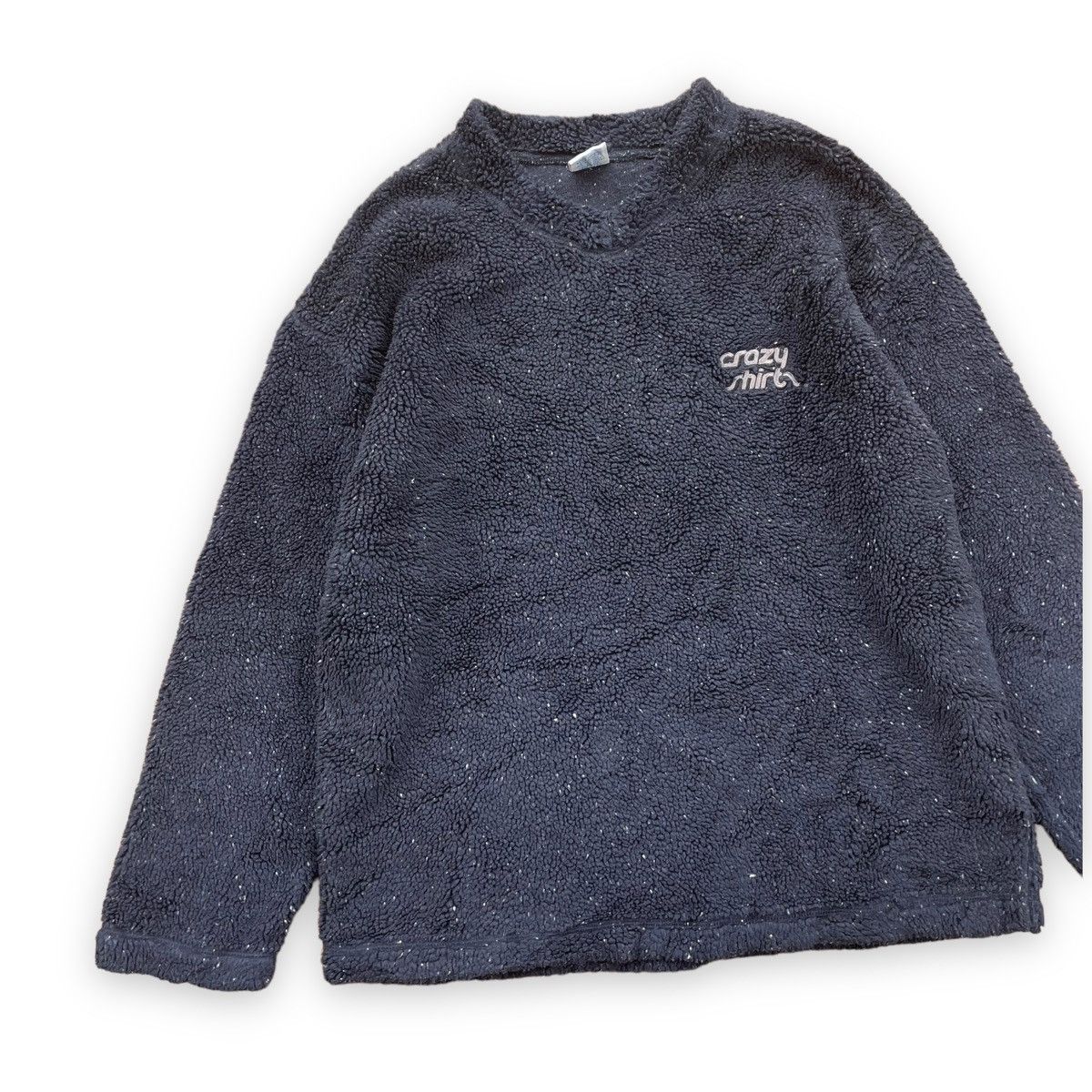 Vintage 🔥90s CRAZY SHIRT FLEECE DEEP PILE SWEATSHIRT Size US S / EU 44-46 / 1 - 3 Thumbnail
