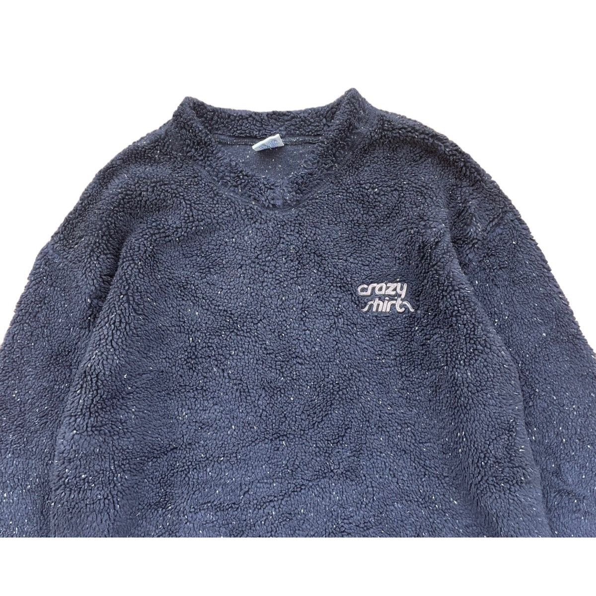 Vintage 🔥90s CRAZY SHIRT FLEECE DEEP PILE SWEATSHIRT Size US S / EU 44-46 / 1 - 4 Thumbnail