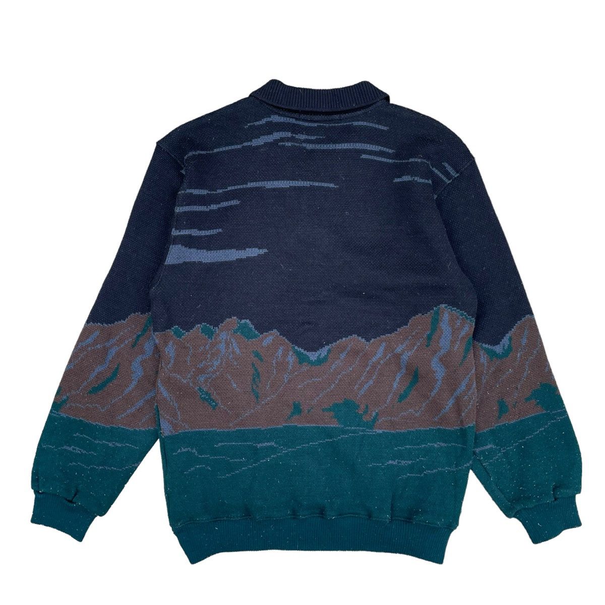 Japanese Brand × Sporty & Rich × Vintage 💥 JAPANESE SEAGLEN FULLPRINT LONGSLEEVE SWEATSHIRT Size US M / EU 48-50 / 2 - 7 Thumbnail
