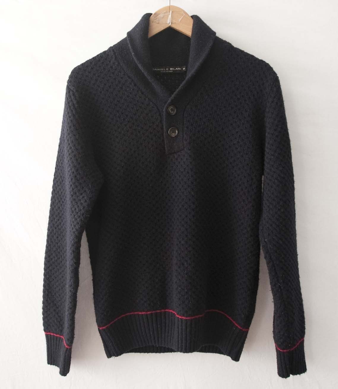 Daniele Blasi Daniele Blasi Sweater Dark Blue Size M Size US M / EU 48-50 / 2 - 2 Thumbnail