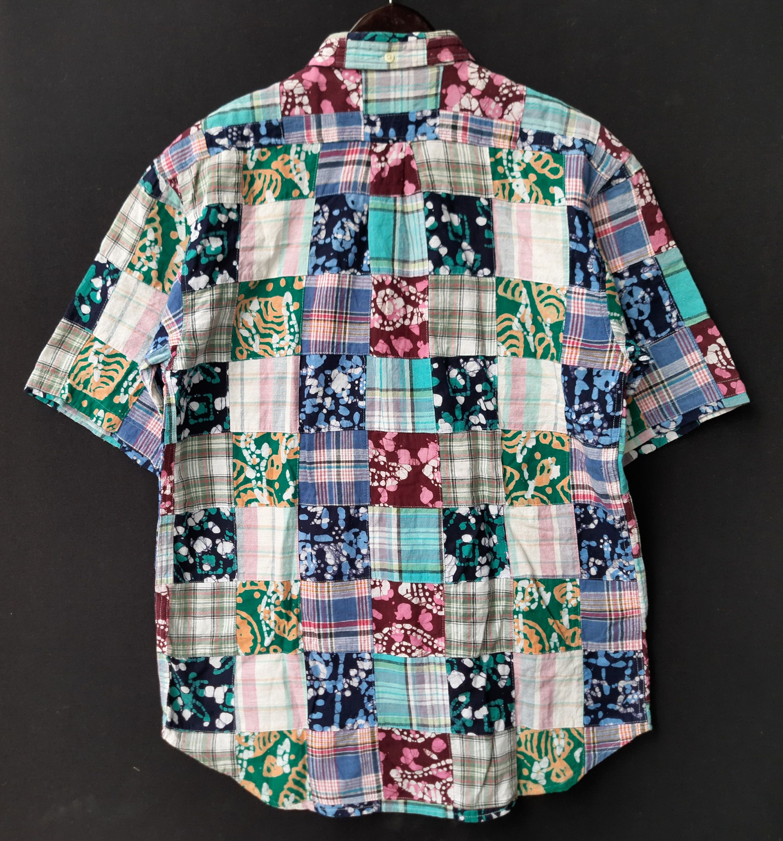 Japanese Brand Vintage BIG JOHN Patchwork Shirts Size US L / EU 52-54 / 3 - 2 Thumbnail