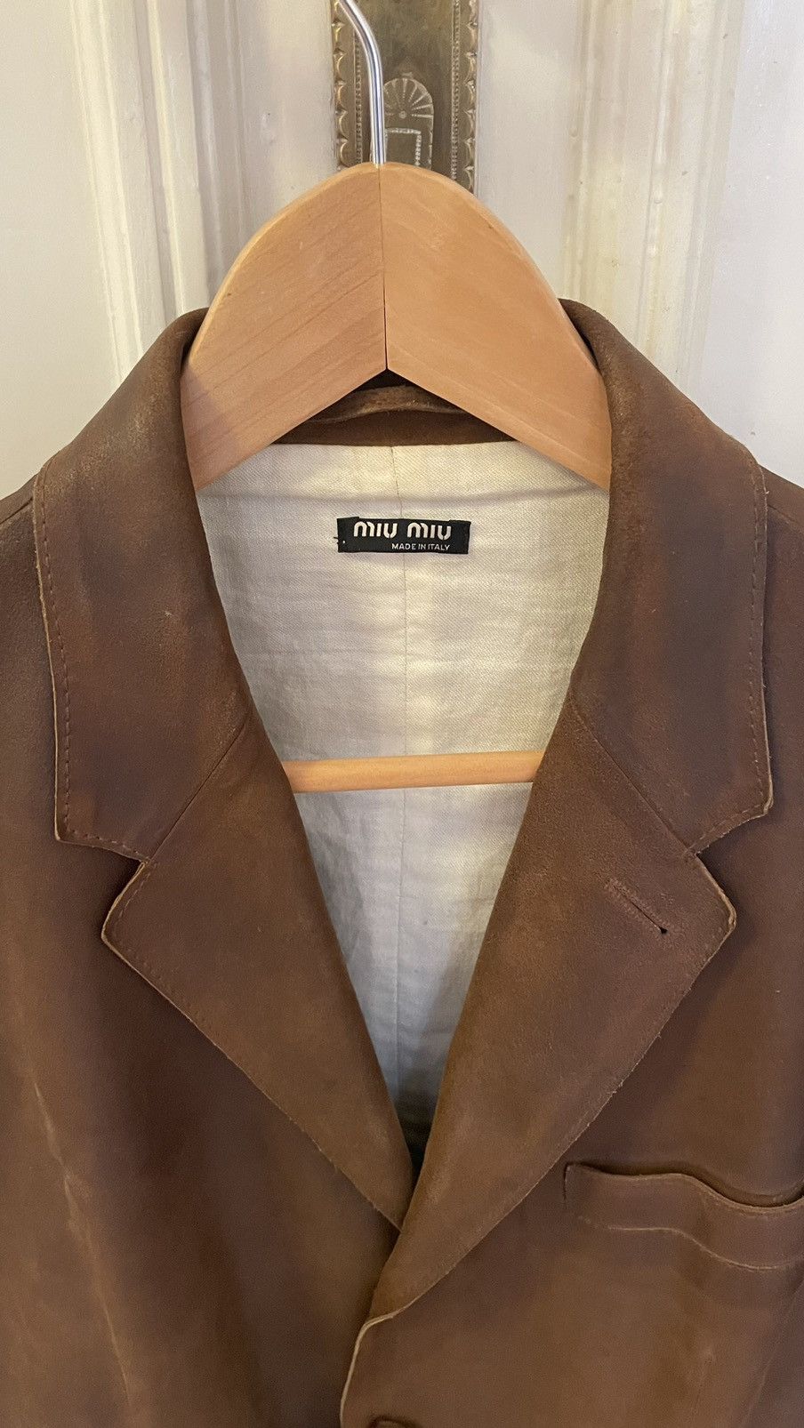 Rare Miu Miu Leather Jacket