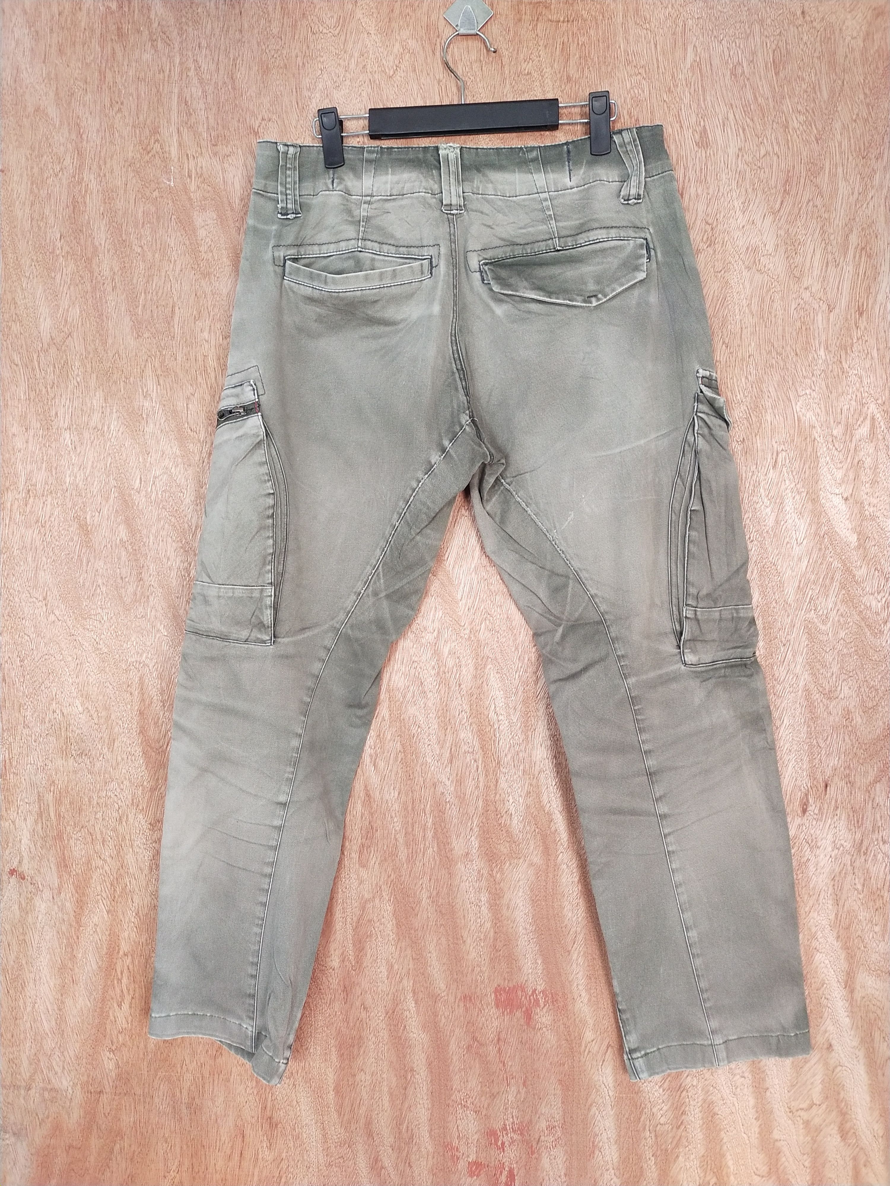 Japanese Brand Genba Clotches thrased distressed faded cargo pants #S132 Size US 31 - 10 Thumbnail