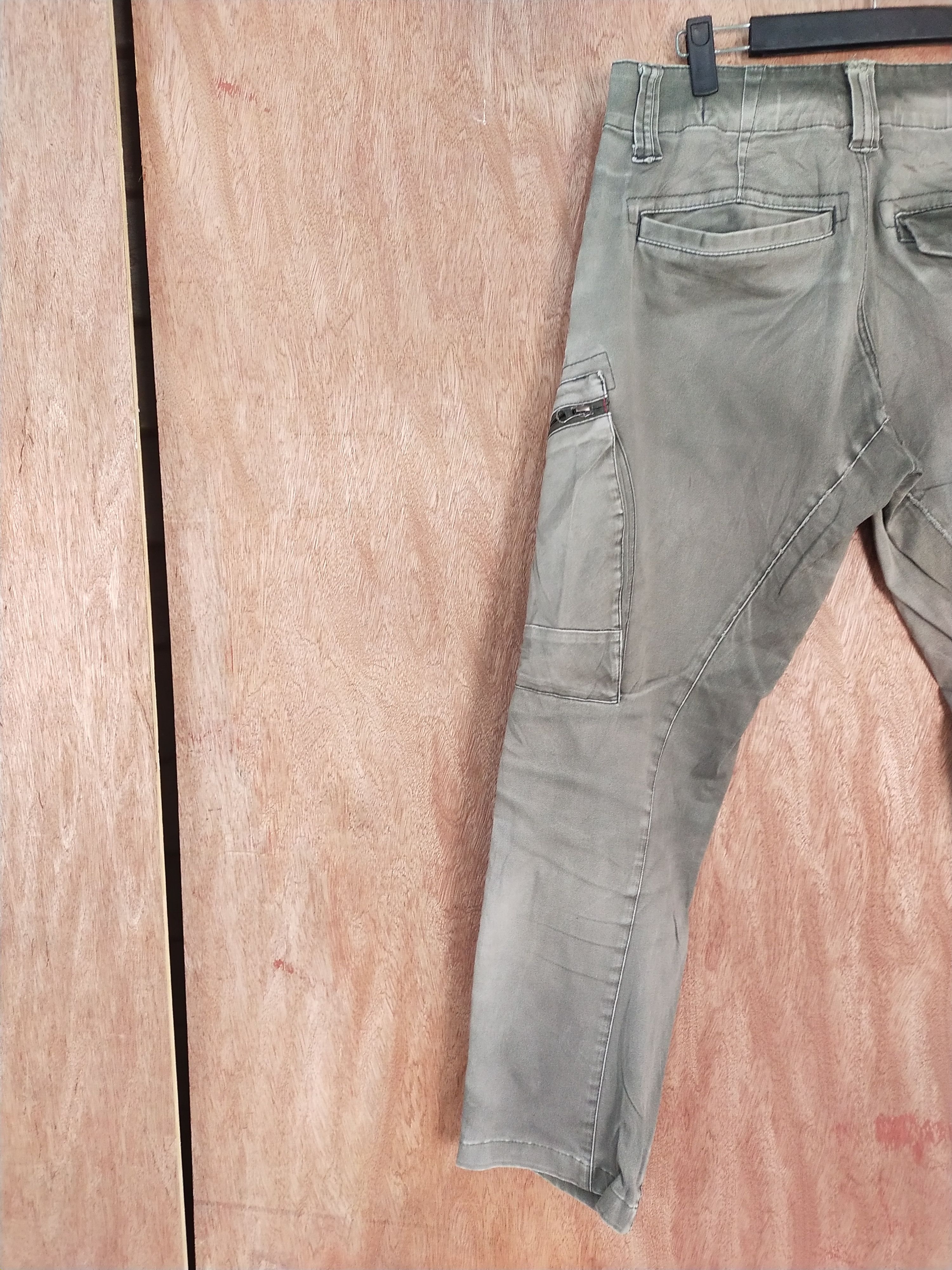 Japanese Brand Genba Clotches thrased distressed faded cargo pants #S132 Size US 31 - 12 Thumbnail