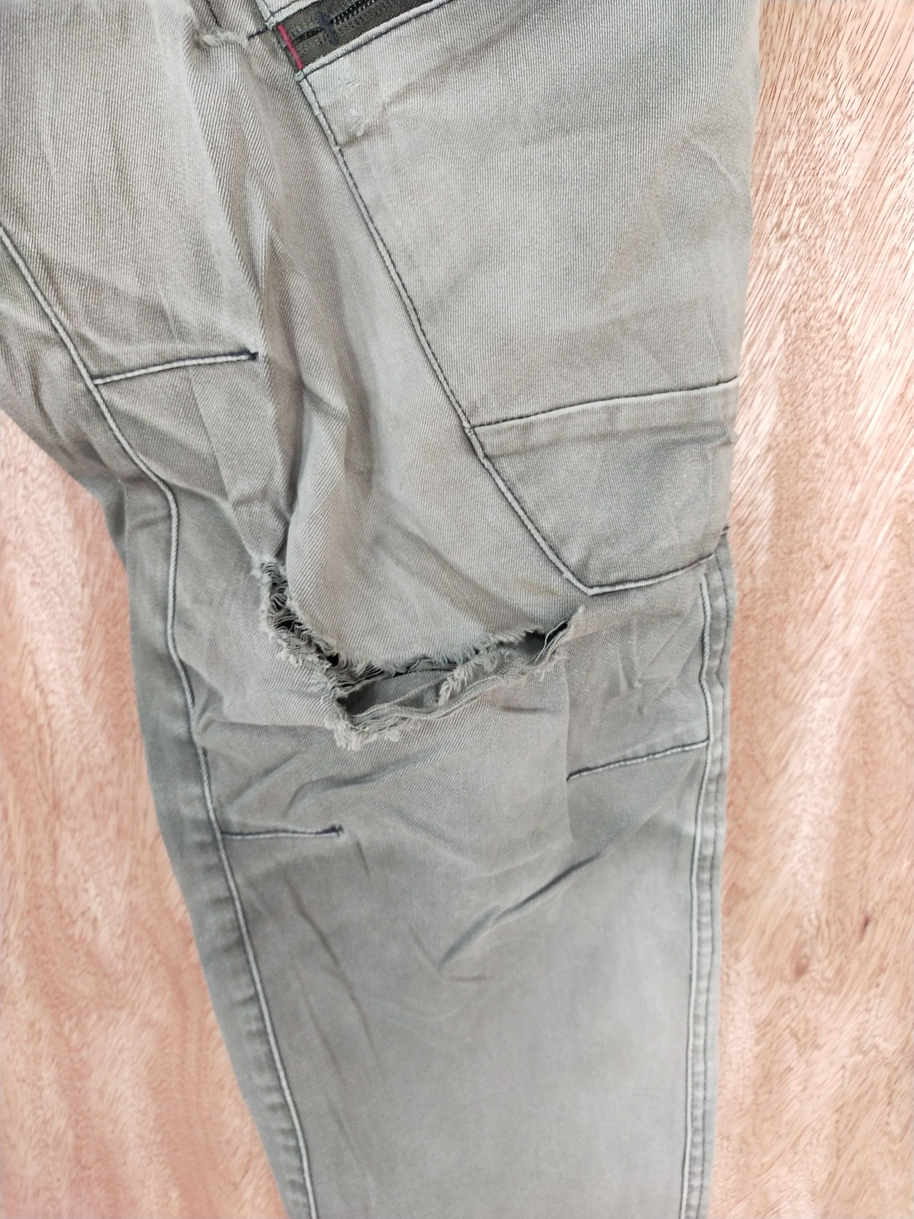 Japanese Brand Genba Clotches thrased distressed faded cargo pants #S132 Size US 31 - 5 Thumbnail