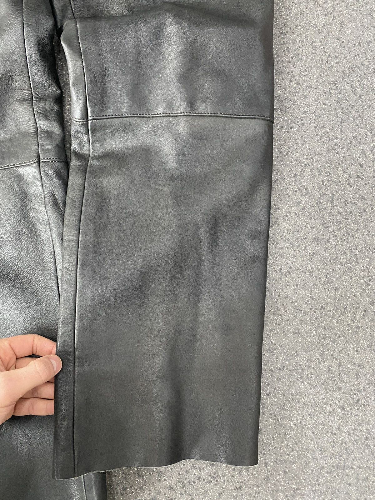 Japanese Brand Vintage Leather Over Size Pants Size US 36 / EU 52 - 5 Thumbnail