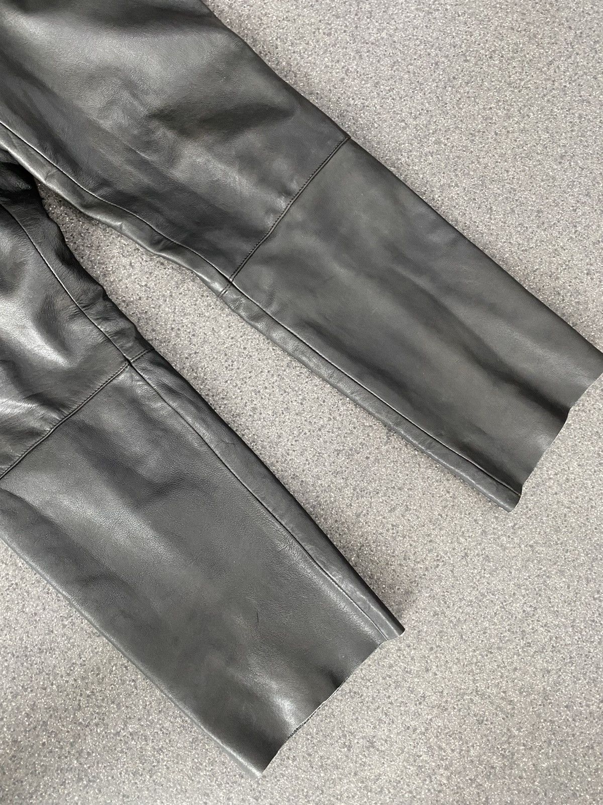 Japanese Brand Vintage Leather Over Size Pants Size US 36 / EU 52 - 4 Thumbnail