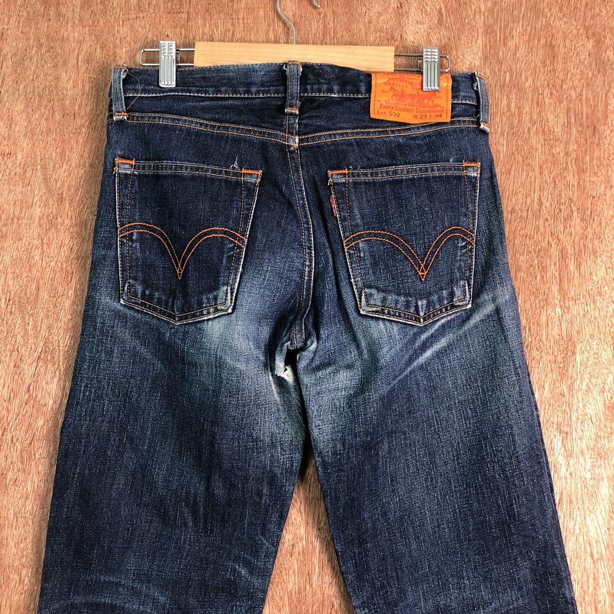 Levi's DLL Classic Levi's Blue distressed Denim jeans Pants #c147 Size US 28 / EU 44 - 7 Thumbnail