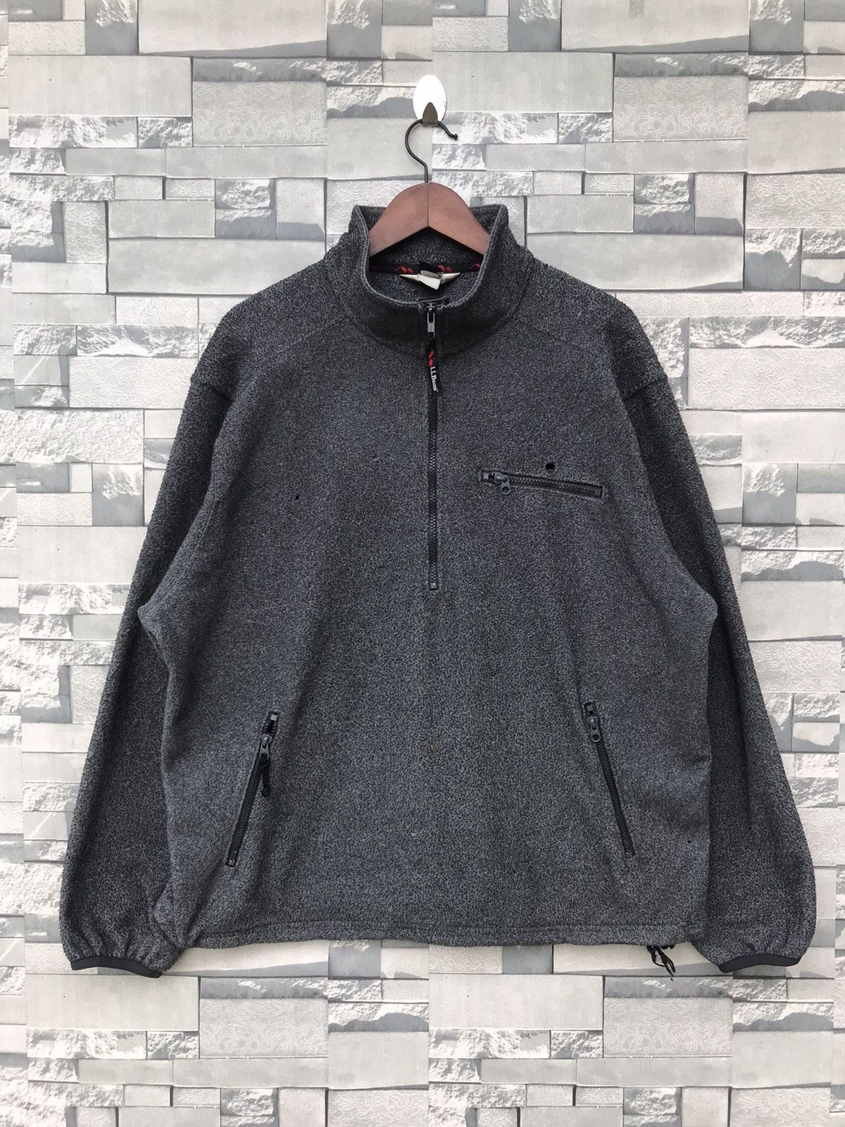 Vintage LL Bean Fleece Half Zipper Jacket