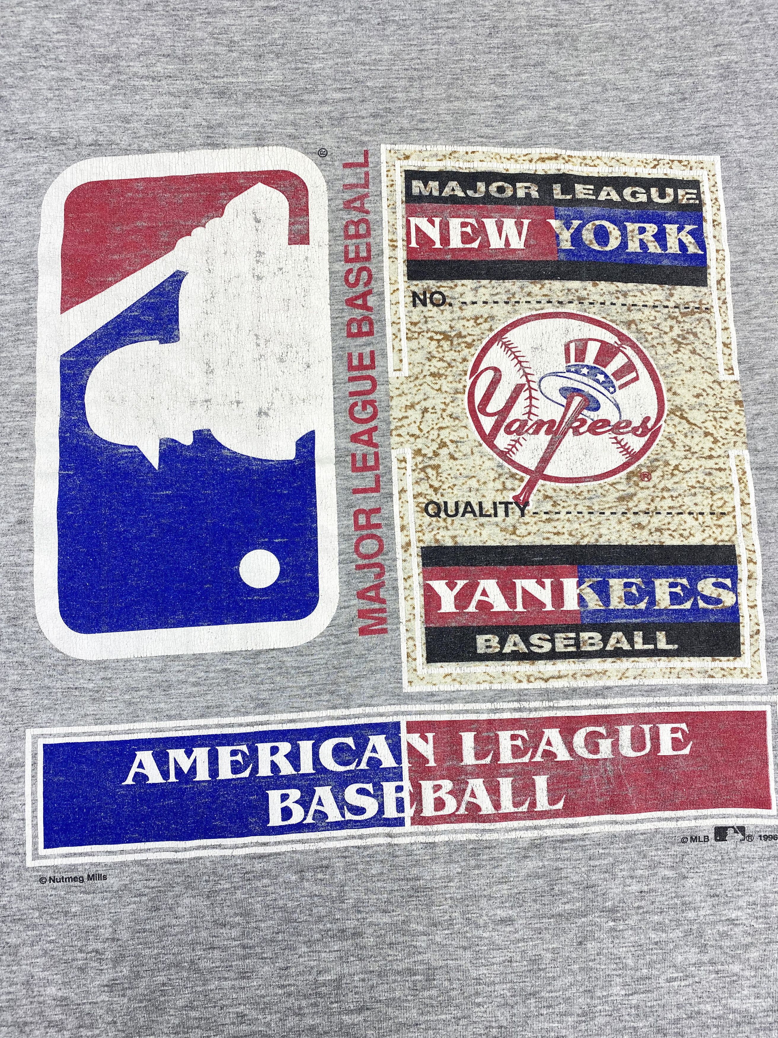 MLB × Nutmeg × Vintage New York Yankees 1996 Vintage Nutmeg Mills T-Shirt Size US XL / EU 56 / 4 - 3 Thumbnail