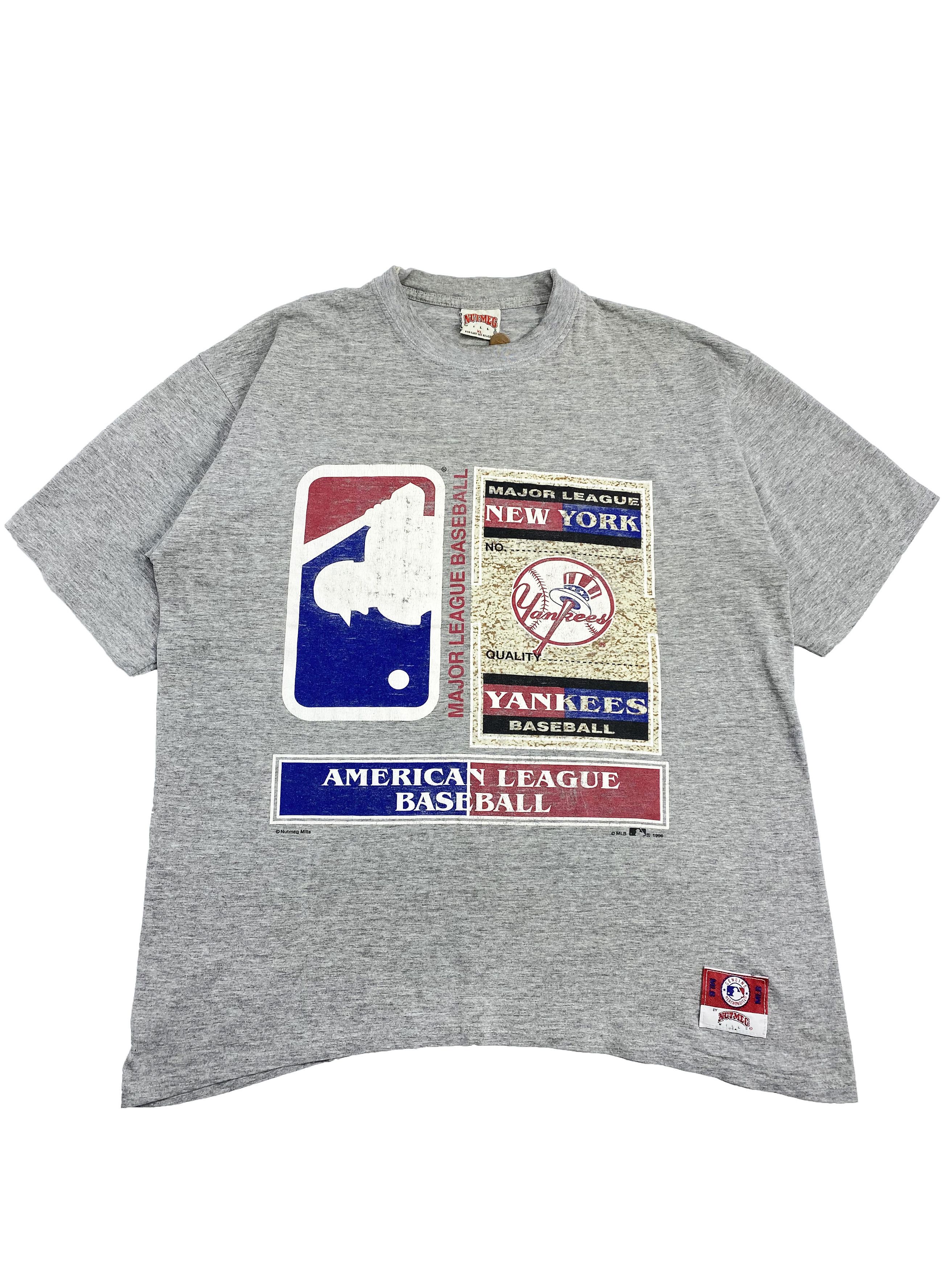 MLB × Nutmeg × Vintage New York Yankees 1996 Vintage Nutmeg Mills T-Shirt Size US XL / EU 56 / 4 - 1 Thumbnail