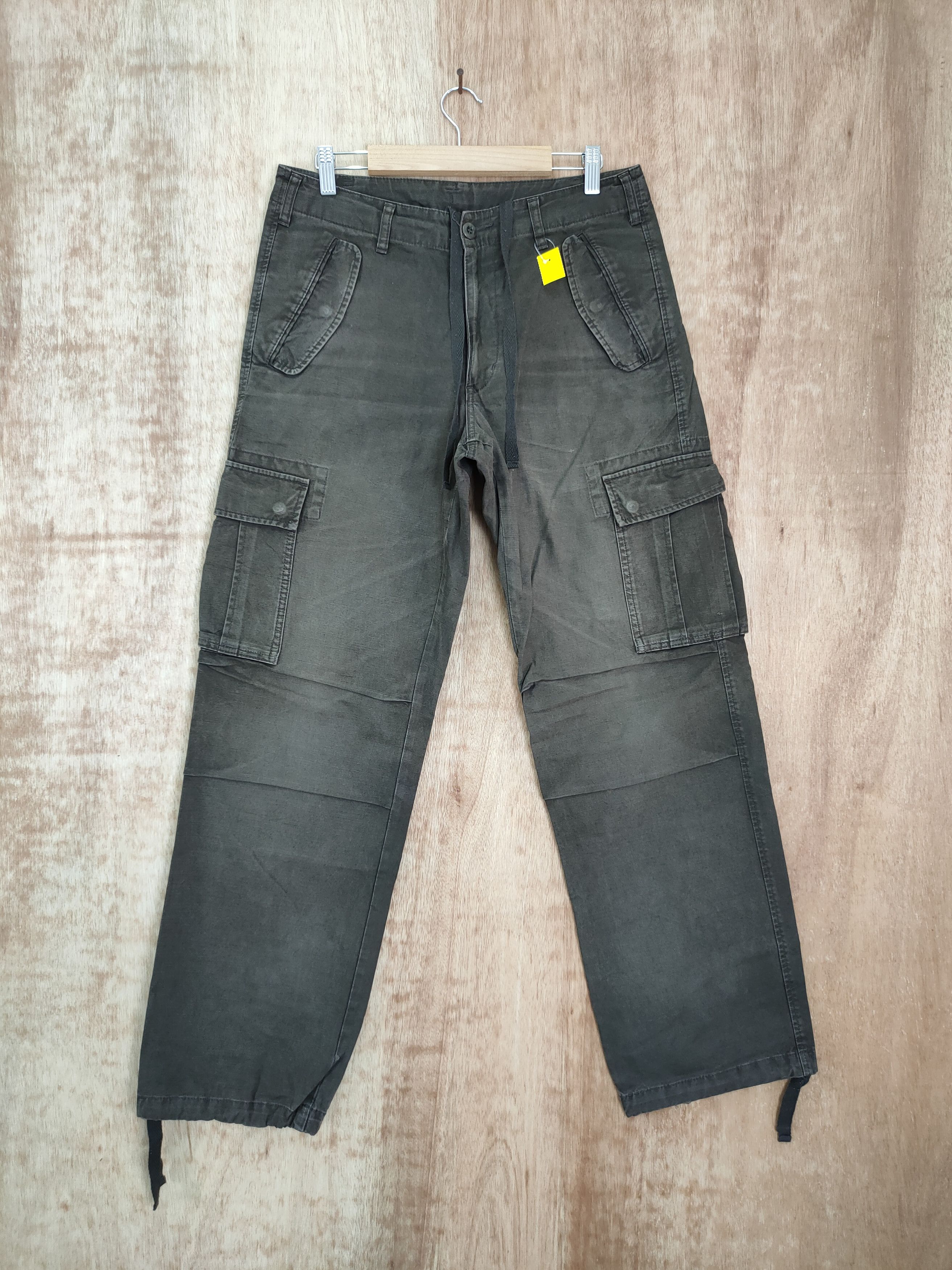 Japanese Brand Uniqlo faded multipocket tactical cargo pants #4116 Size US 32 / EU 48 - 1 Thumbnail