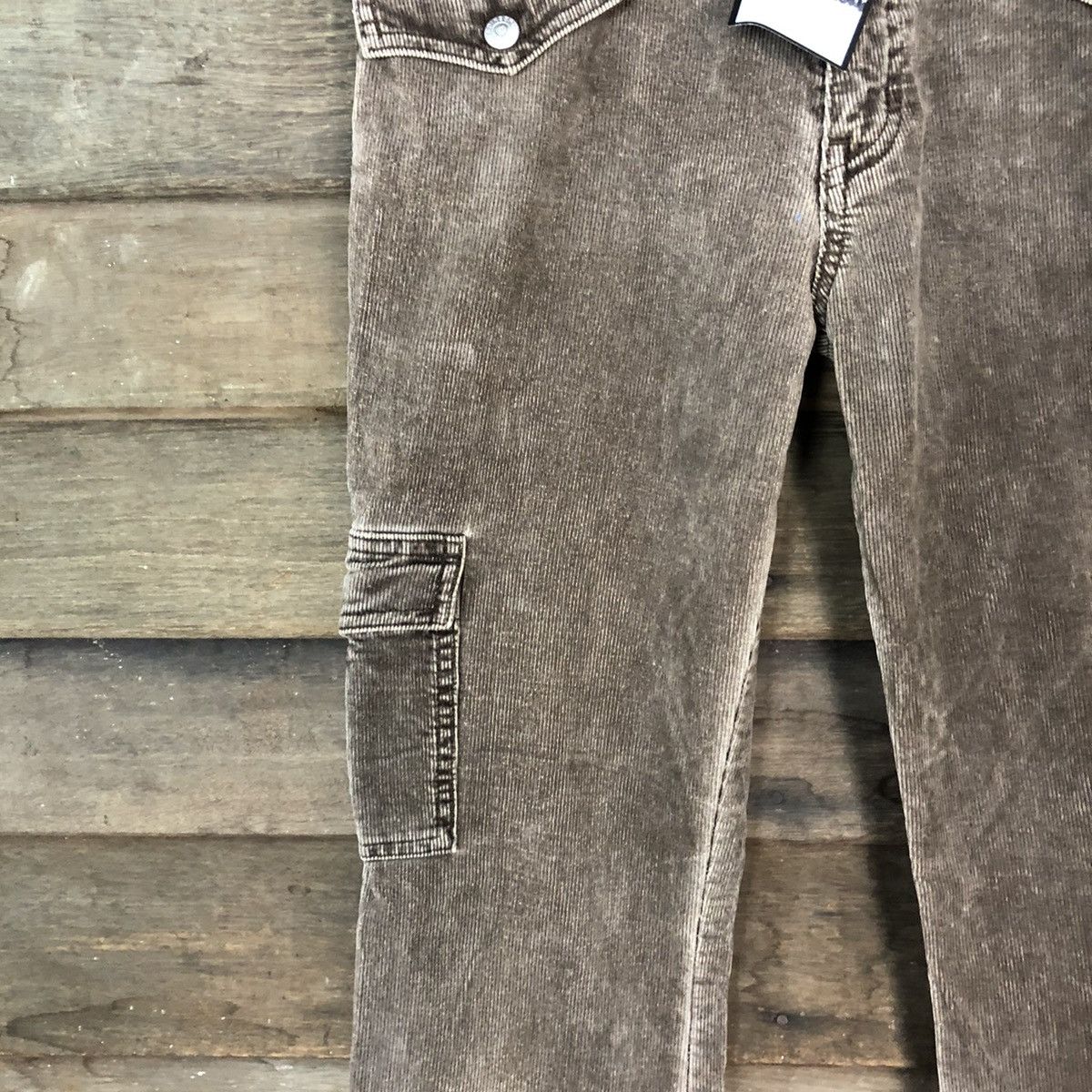 Japanese Brand DL C-Seventeen Conduroy Brown multi pocket Cargo Pants #4654 Size 29" - 6 Thumbnail