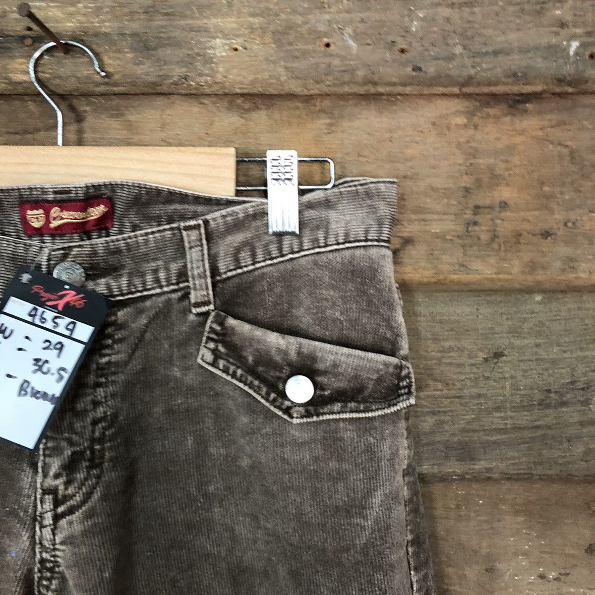 Japanese Brand DL C-Seventeen Conduroy Brown multi pocket Cargo Pants #4654 Size 29" - 5 Thumbnail