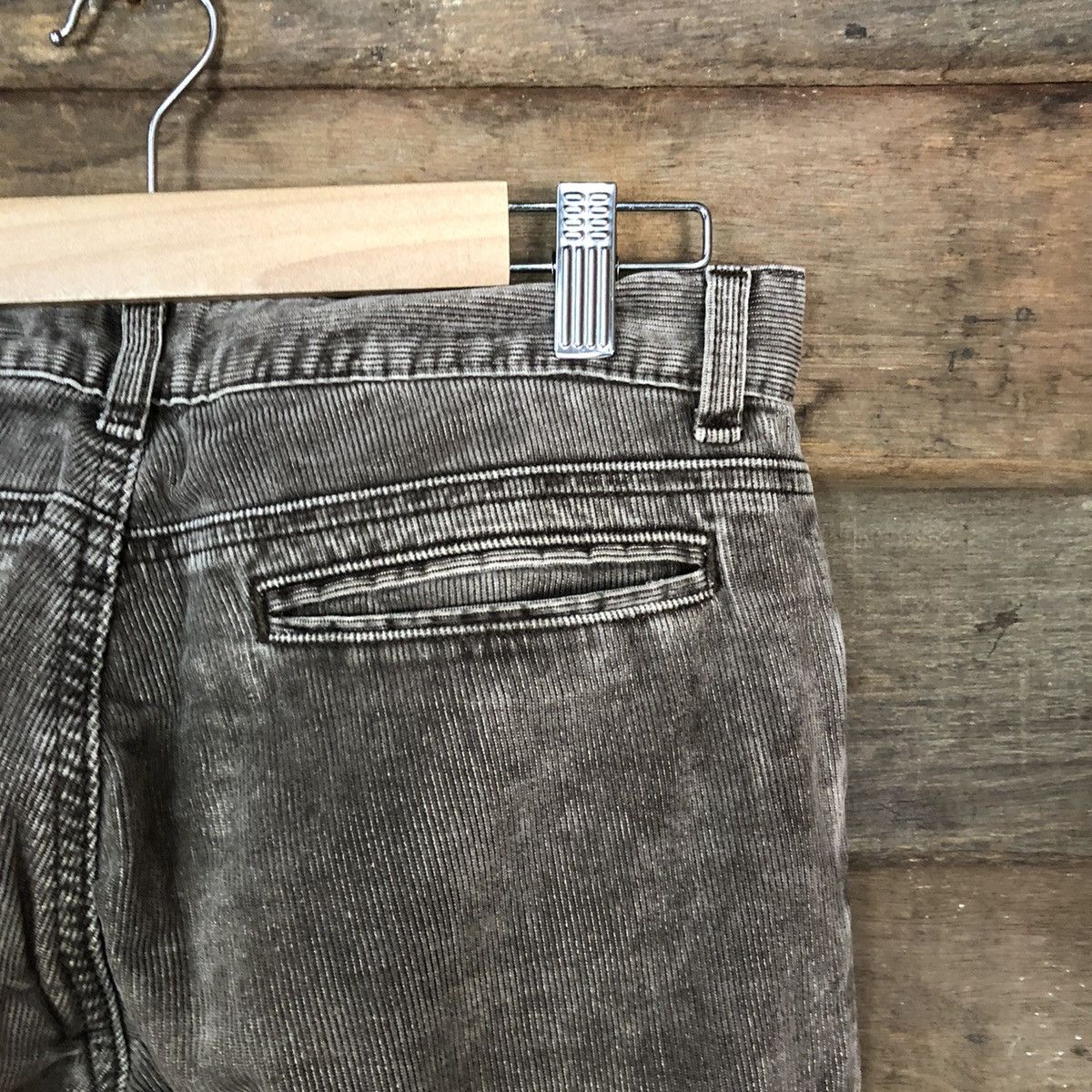 Japanese Brand DL C-Seventeen Conduroy Brown multi pocket Cargo Pants #4654 Size 29" - 15 Thumbnail