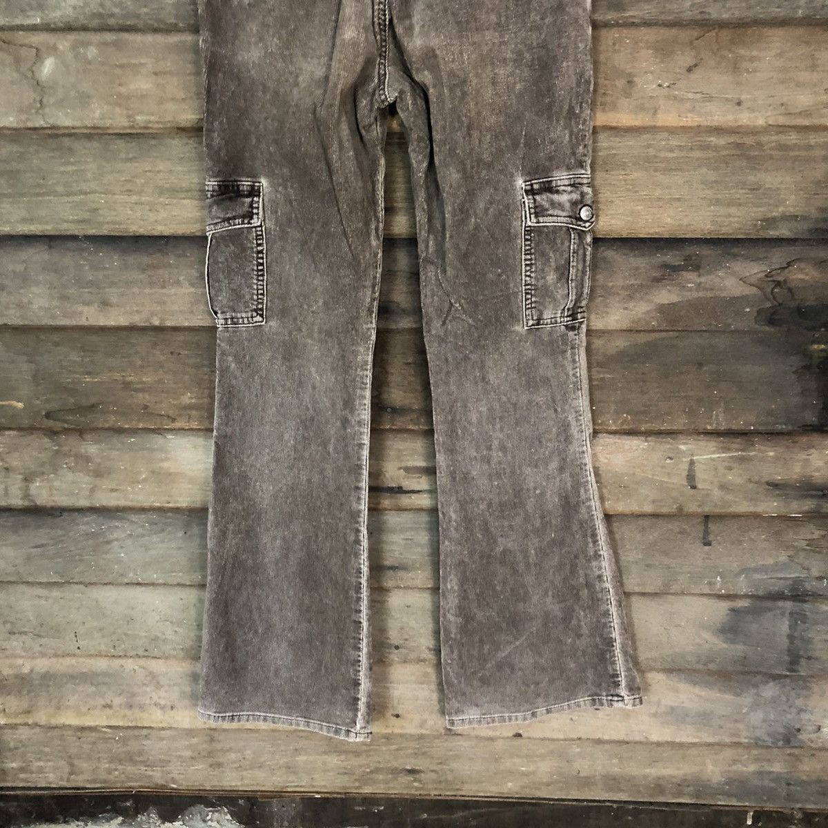 Japanese Brand DL C-Seventeen Conduroy Brown multi pocket Cargo Pants #4654 Size 29" - 13 Thumbnail