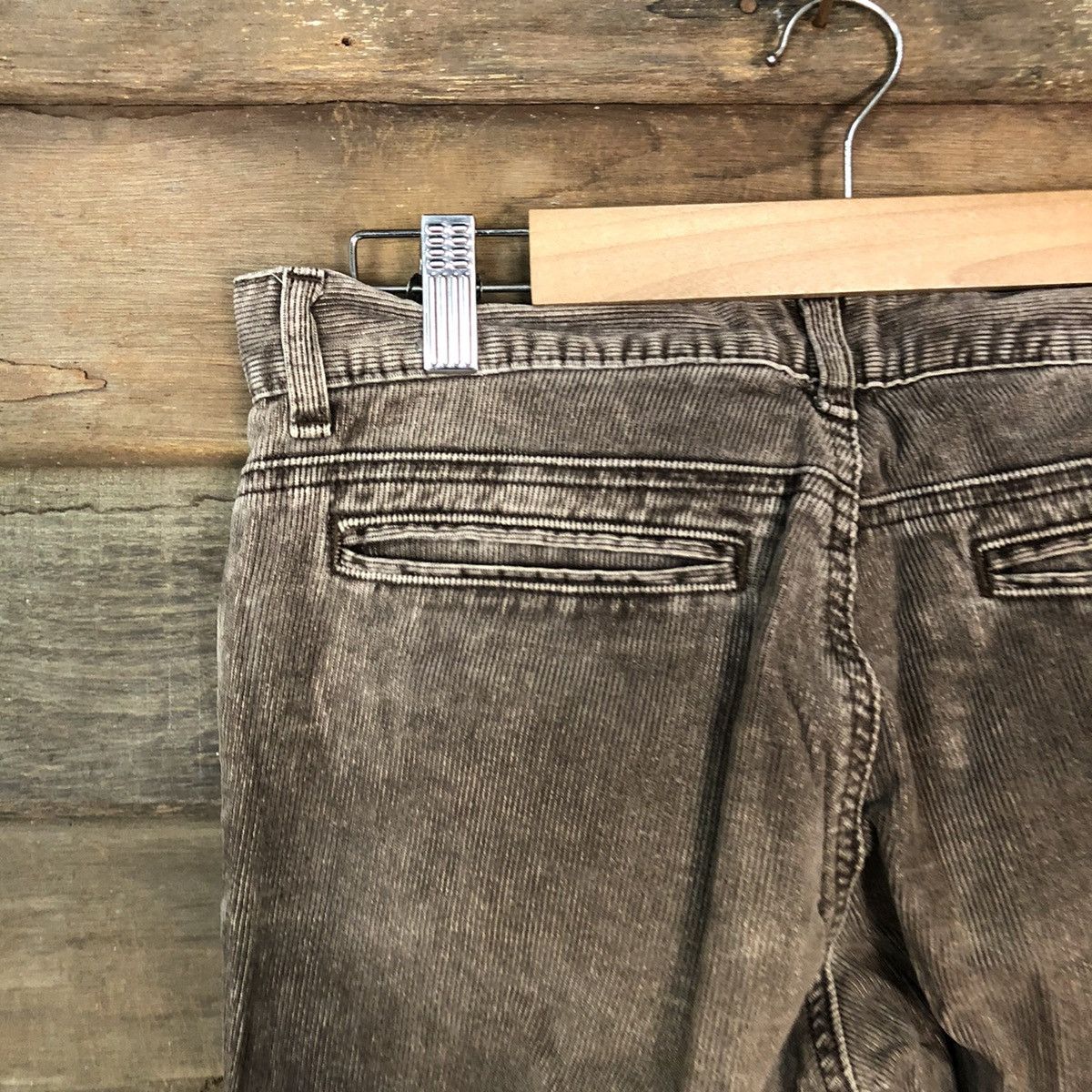 Japanese Brand DL C-Seventeen Conduroy Brown multi pocket Cargo Pants #4654 Size 29" - 14 Thumbnail
