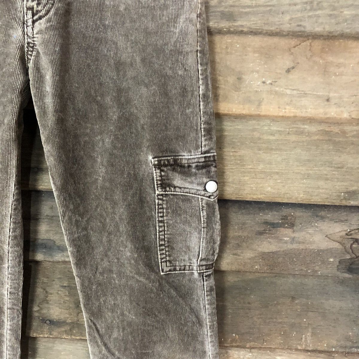 Japanese Brand DL C-Seventeen Conduroy Brown multi pocket Cargo Pants #4654 Size 29" - 7 Thumbnail