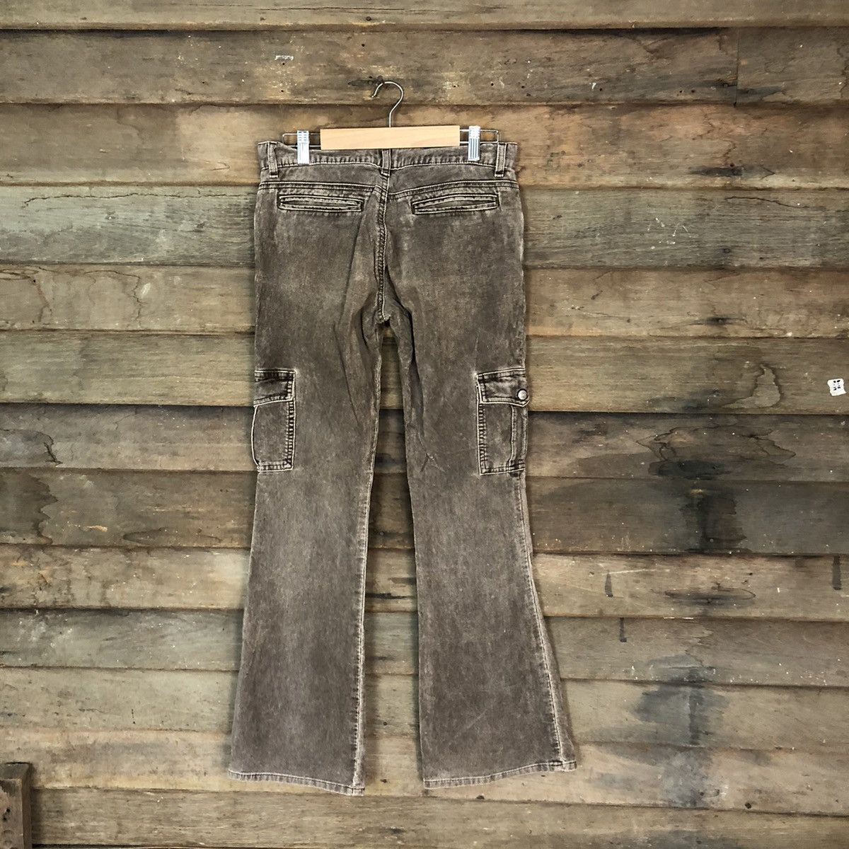 Japanese Brand DL C-Seventeen Conduroy Brown multi pocket Cargo Pants #4654 Size 29" - 11 Thumbnail