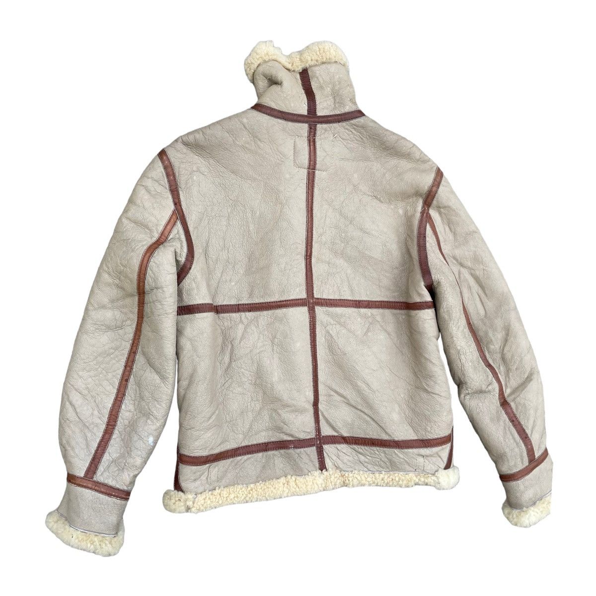 Schott 💥 VINTAGE SCHOTT B3 USA SHEARLING SHEEPSKIN LEATHER JACKET Size US M / EU 48-50 / 2 - 9 Thumbnail